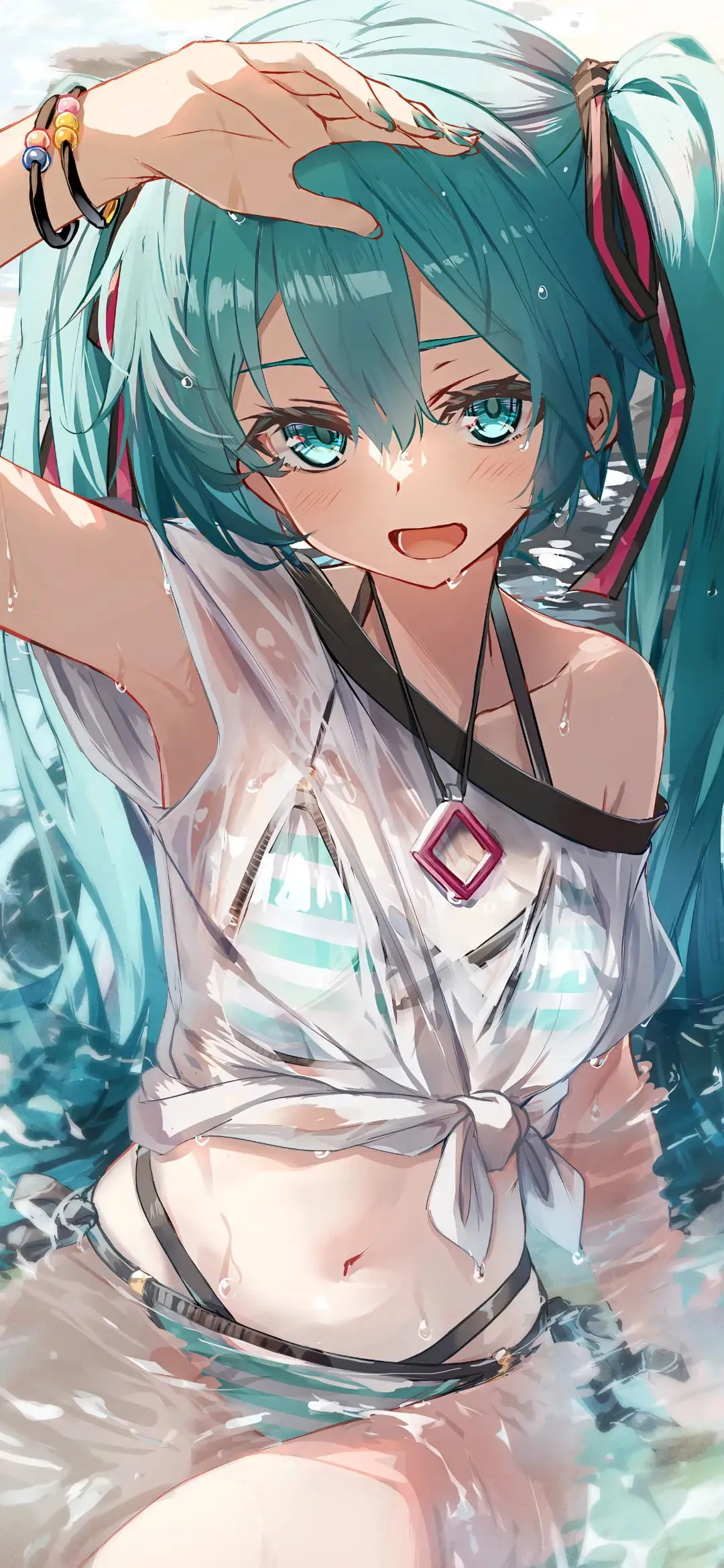 【动漫壁纸】双马尾Miku 星铁 黄泉 碧蓝档案 妃咲 虚拟偶像 湊阿库娅 插画美图推荐 手机壁纸-第9张