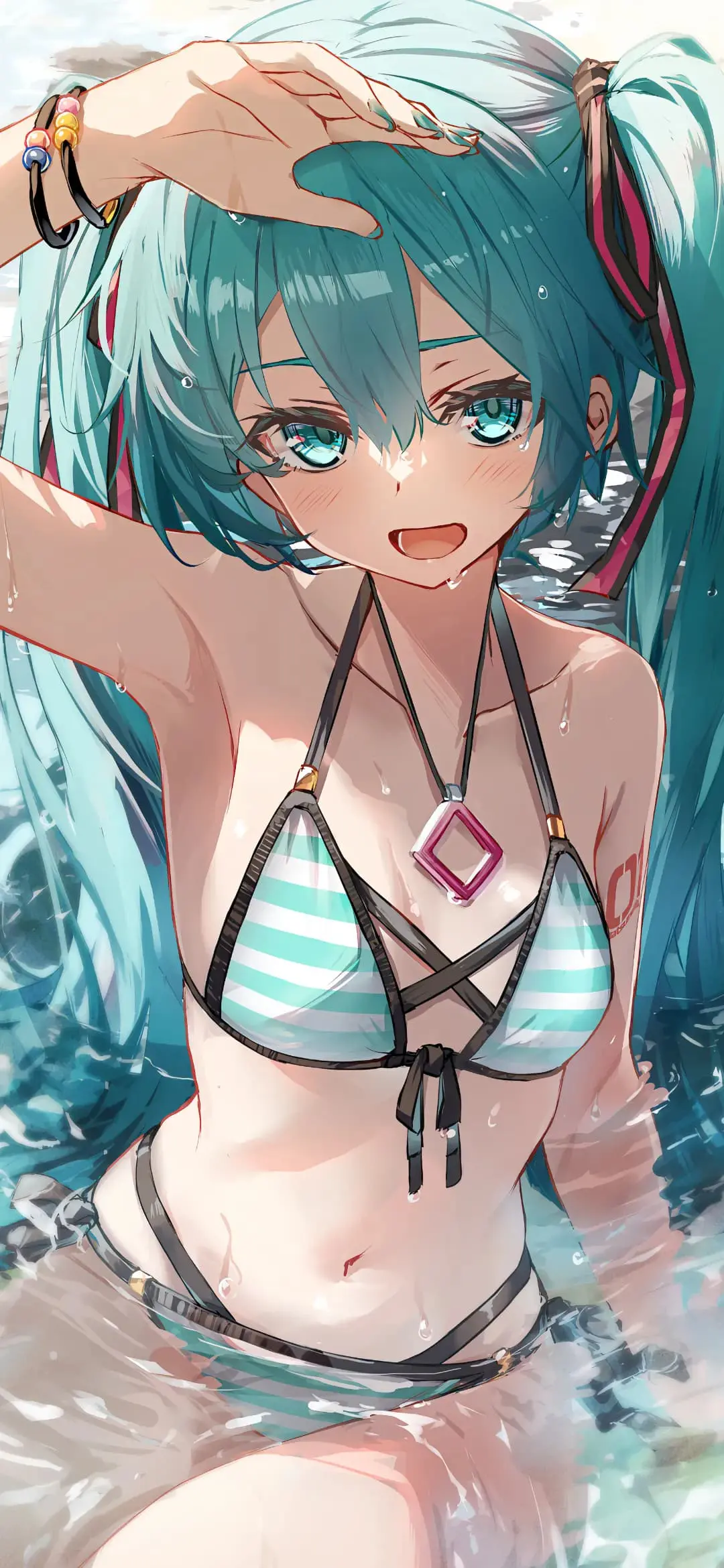 【动漫壁纸】双马尾Miku 星铁 黄泉 碧蓝档案 妃咲 虚拟偶像 湊阿库娅 插画美图推荐 手机壁纸-第10张