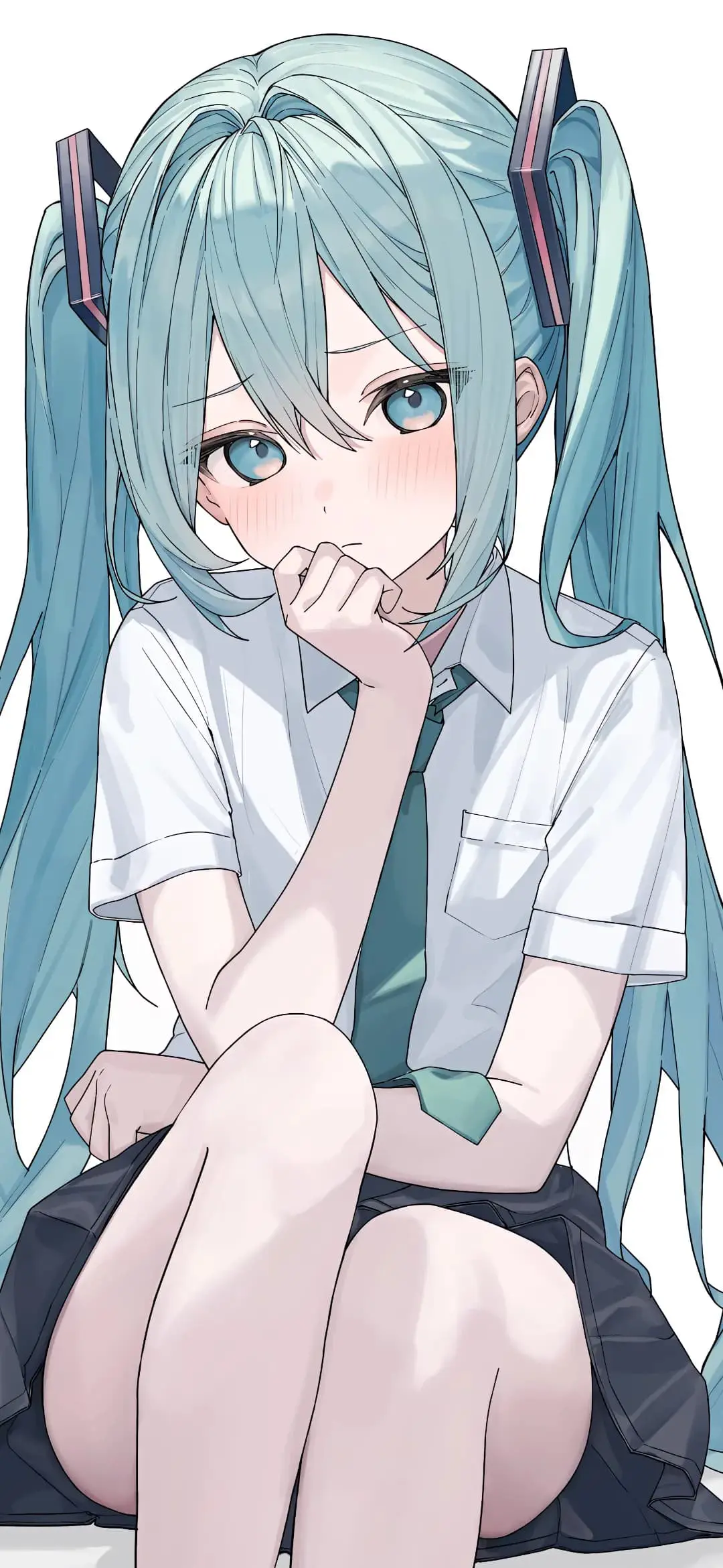 【动漫壁纸】碧蓝档案 空井咲 妃咲  生盐诺亚   双马尾初音 原神 小胡桃  插画美图推荐 手机壁纸-第6张