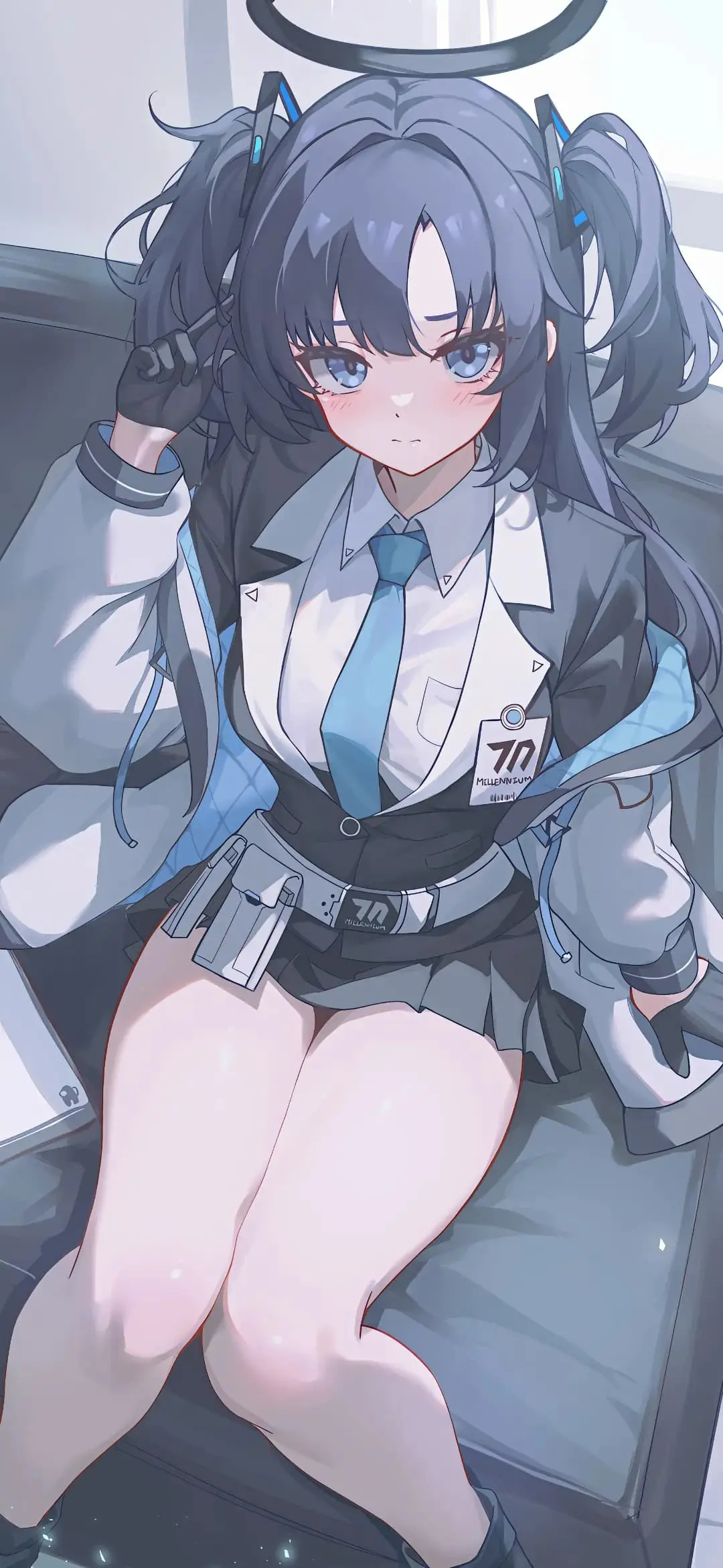 【动漫壁纸】原神 JK制服小胡桃 绝区零 简 星铁 飞霄 碧蓝档案 早濑优香 插画推荐-公众号小姨ai