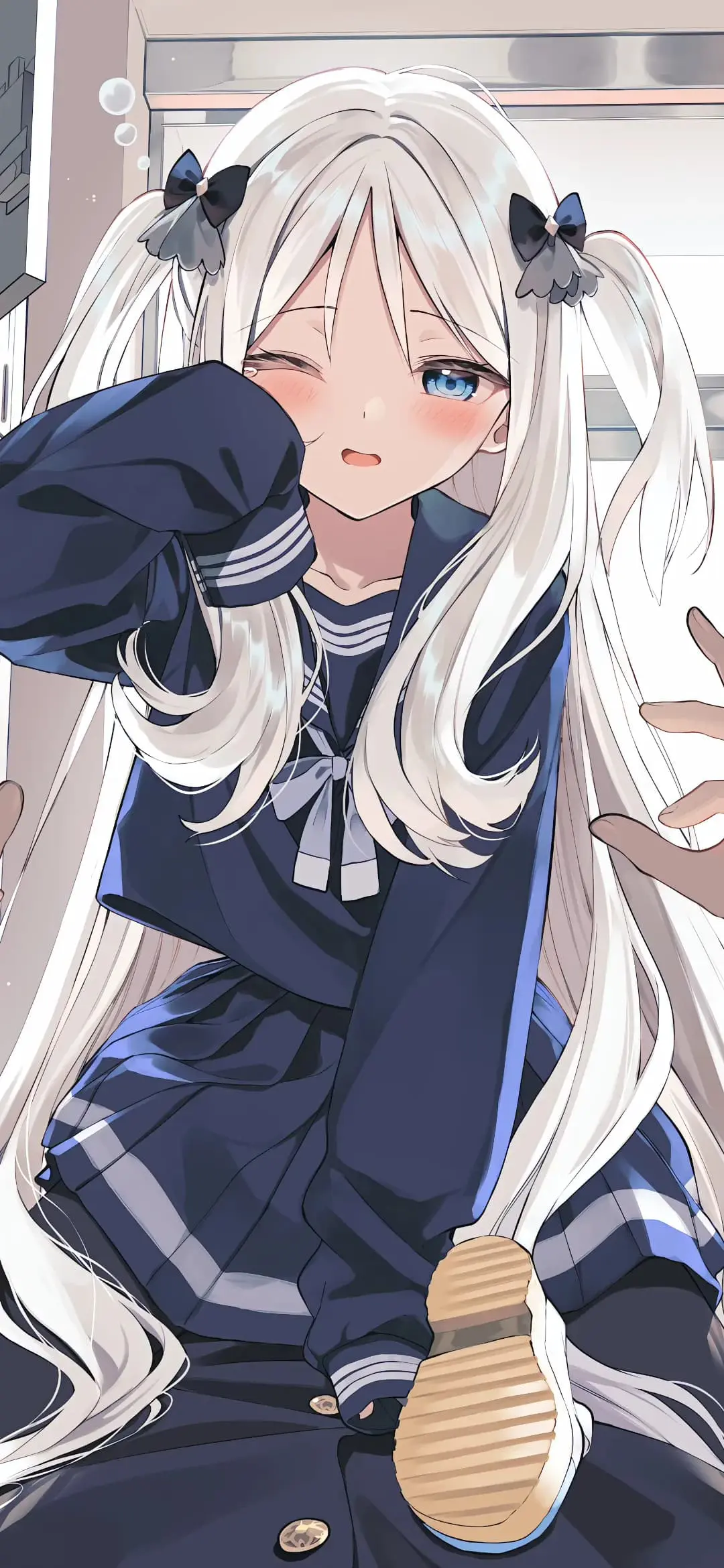 【动漫壁纸】星穹铁道 灵砂 卡芙卡 鬼灭之刃 祢豆子 白发双马尾美少女 插画美图推荐 手机壁纸-第4张