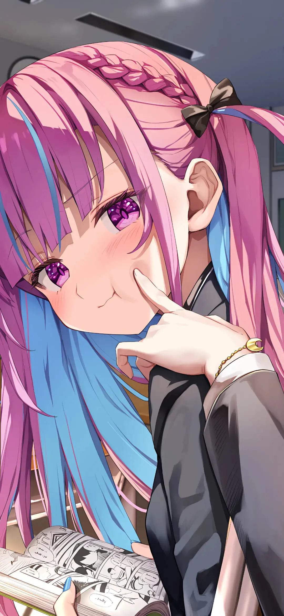 【动漫壁纸】碧蓝档案 睡衣龙华妃咲 白色连衣裙美少女 小鲨鱼 绝区零 简 插画美图推荐 手机壁纸-第2张