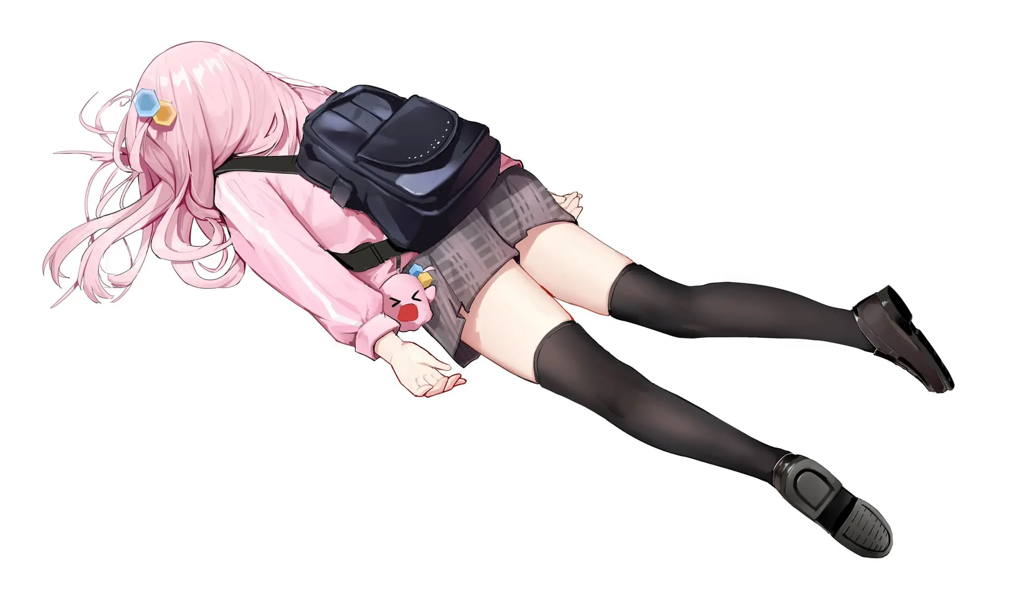 【动漫壁纸】碧蓝档案 睡衣龙华妃咲 白色连衣裙美少女 小鲨鱼 绝区零 简 插画美图推荐 手机壁纸-第15张