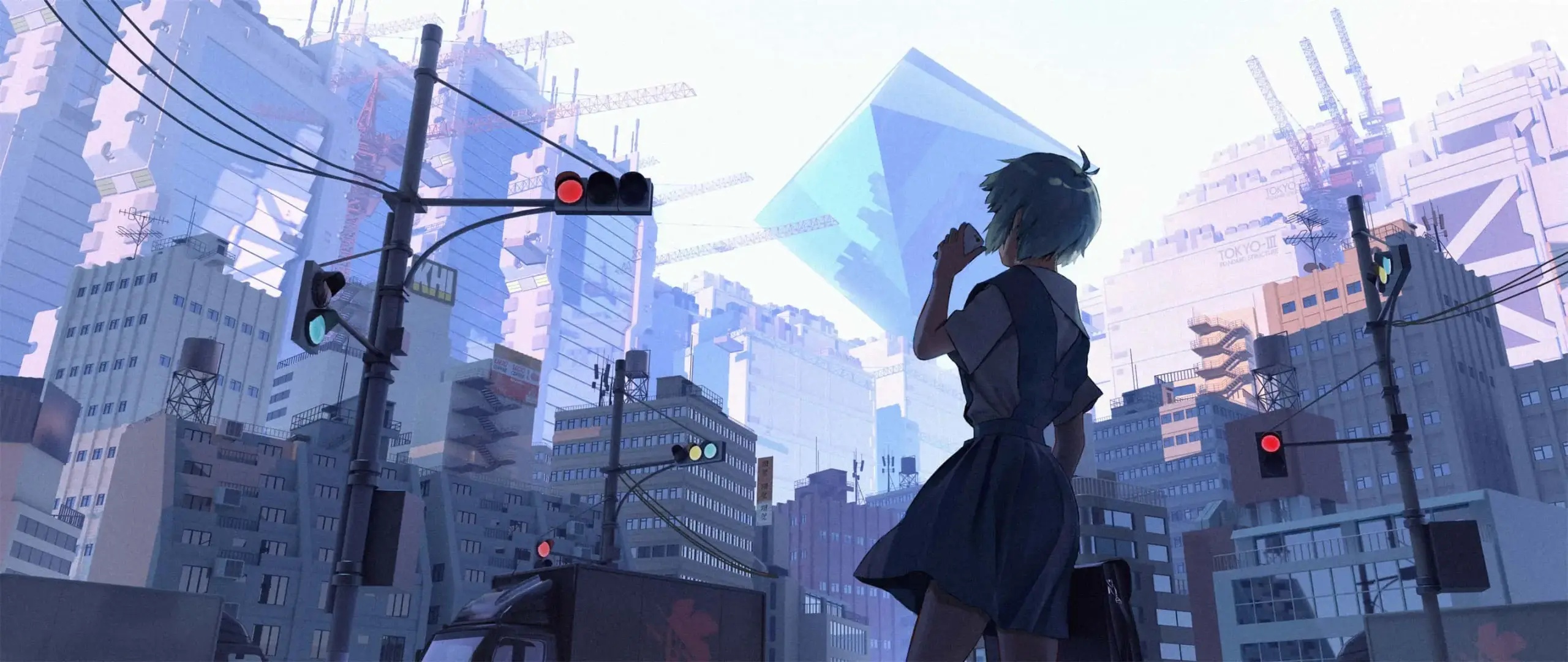 【动漫壁纸】初音未来 崩坏：星穹铁道 托帕  碧蓝档案 空崎ヒナ 调月莉音 放学后的风景 插画美图推荐 手机壁纸-第14张