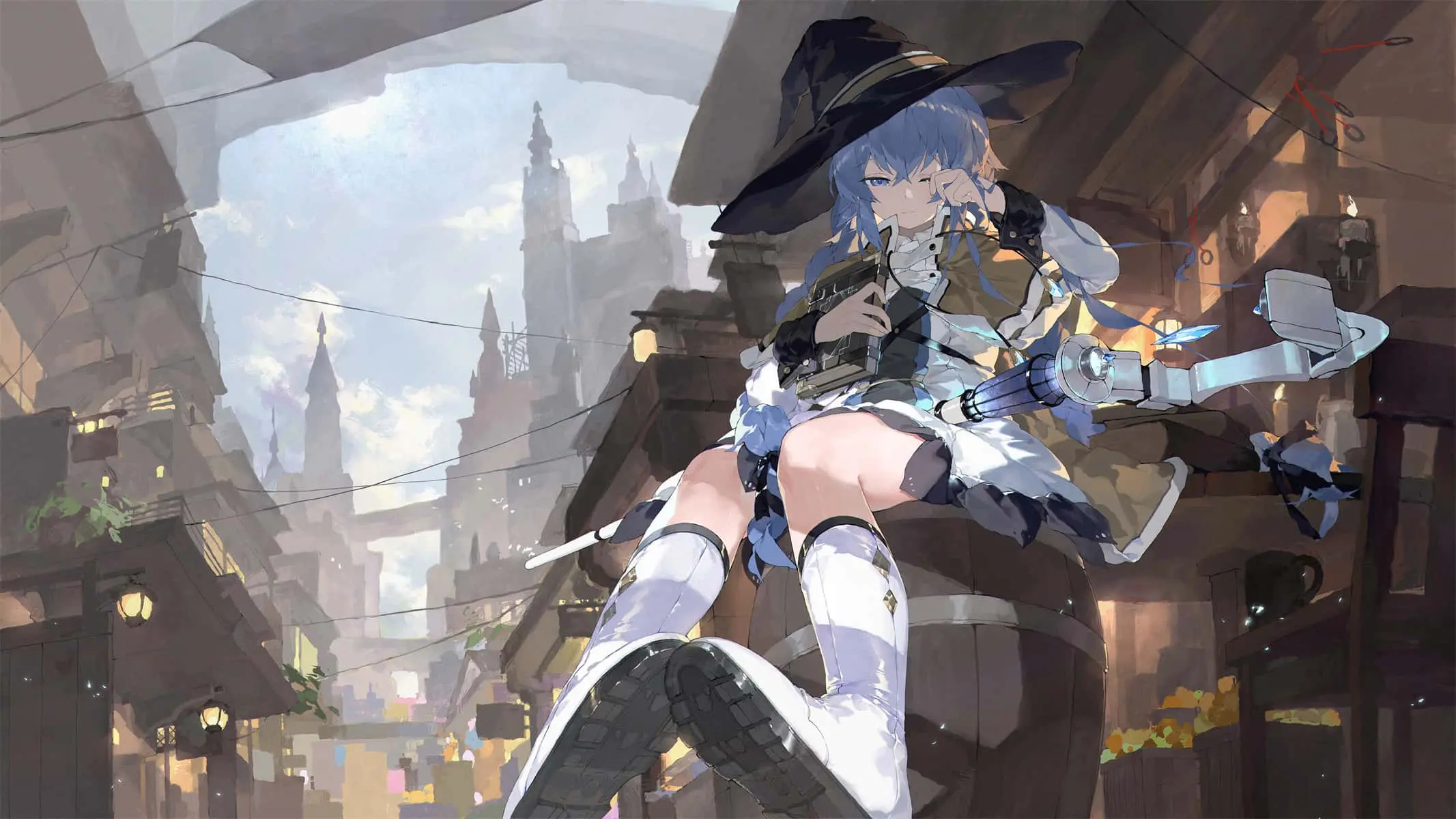 【动漫壁纸】初音未来 崩坏：星穹铁道 托帕  碧蓝档案 空崎ヒナ 调月莉音 放学后的风景 插画美图推荐 手机壁纸-第16张