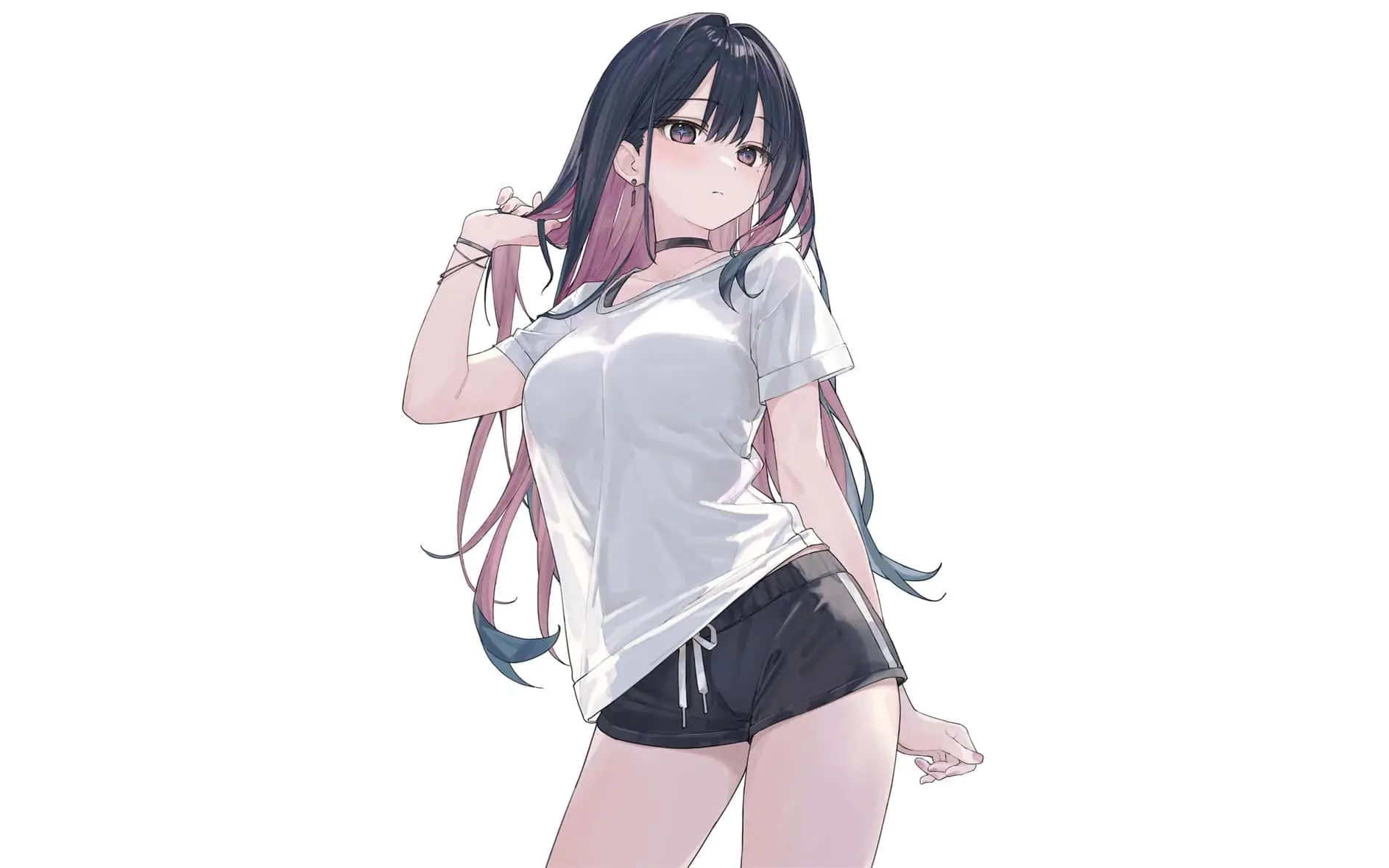 【动漫壁纸】 碧蓝档案 桐生桔梗 原神 刻晴 绝区零 小鲨鱼艾莲乔 初音未来 Miku 插画美图推荐 手机壁纸-第12张