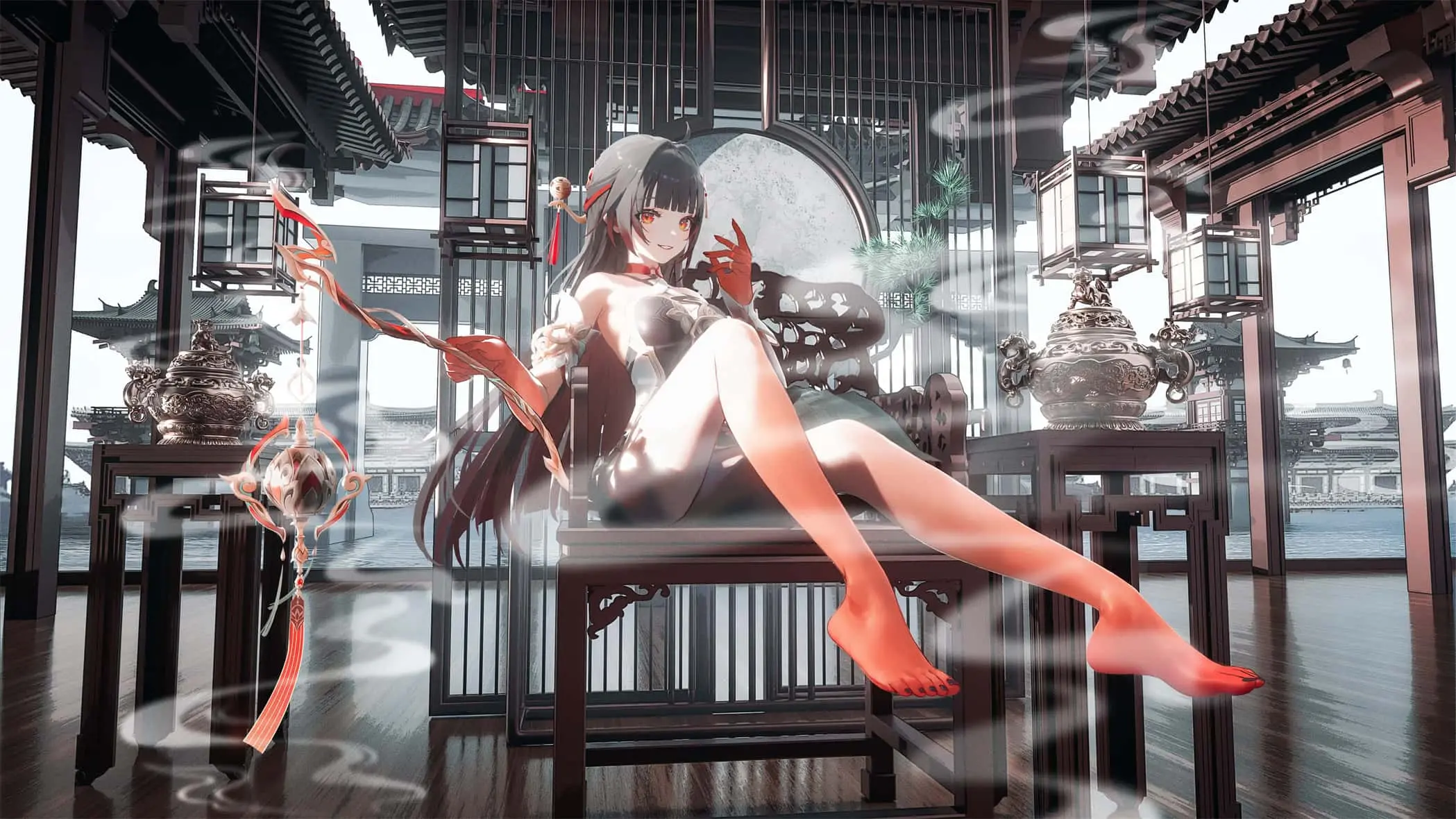 【动漫壁纸】 碧蓝档案 桐生桔梗 原神 刻晴 绝区零 小鲨鱼艾莲乔 初音未来 Miku 插画美图推荐 手机壁纸-第13张