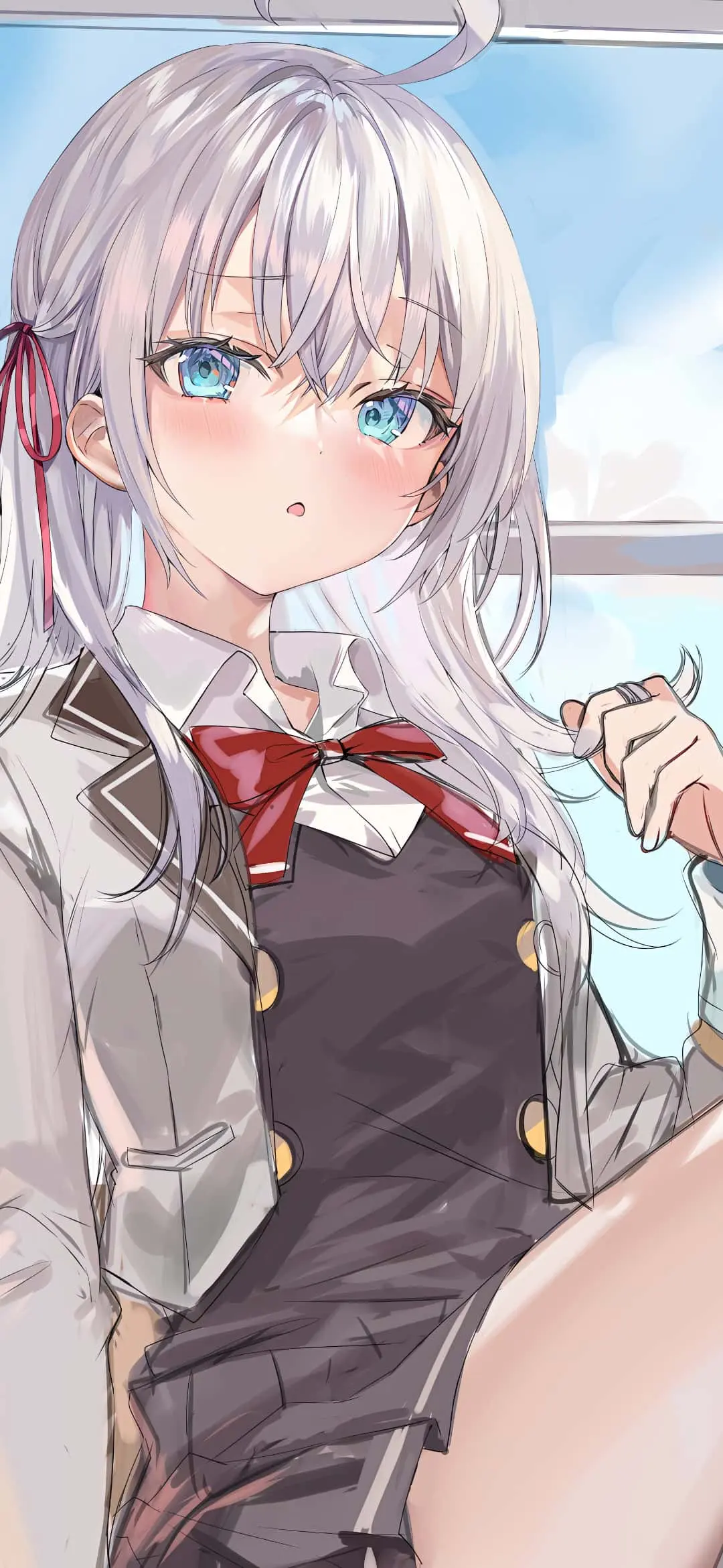 【动漫壁纸】星穹铁道 花火 原神 甘雨 碧蓝档案 早濑优香 银发制服美少女 绝区零 艾莲乔 虚拟主播 西园寺玛丽 插画美图推荐 手机壁纸-第4张
