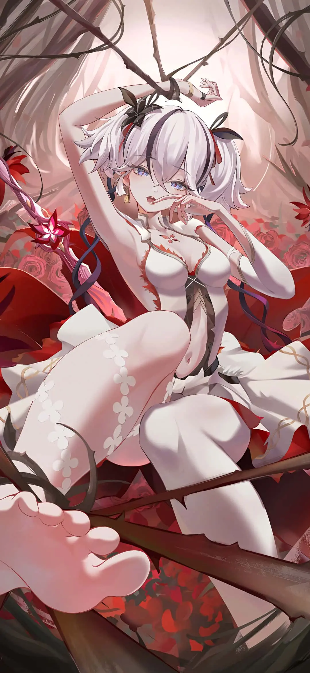 【动漫壁纸】星穹铁道 花火 原神 甘雨 碧蓝档案 早濑优香 银发制服美少女 绝区零 艾莲乔 虚拟主播 西园寺玛丽 插画美图推荐 手机壁纸-第7张