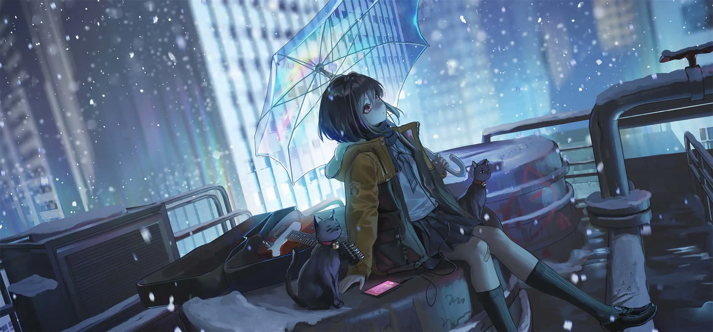 【动漫壁纸】星穹铁道 花火 原神 甘雨 碧蓝档案 早濑优香 银发制服美少女 绝区零 艾莲乔 虚拟主播 西园寺玛丽 插画美图推荐 手机壁纸-第14张