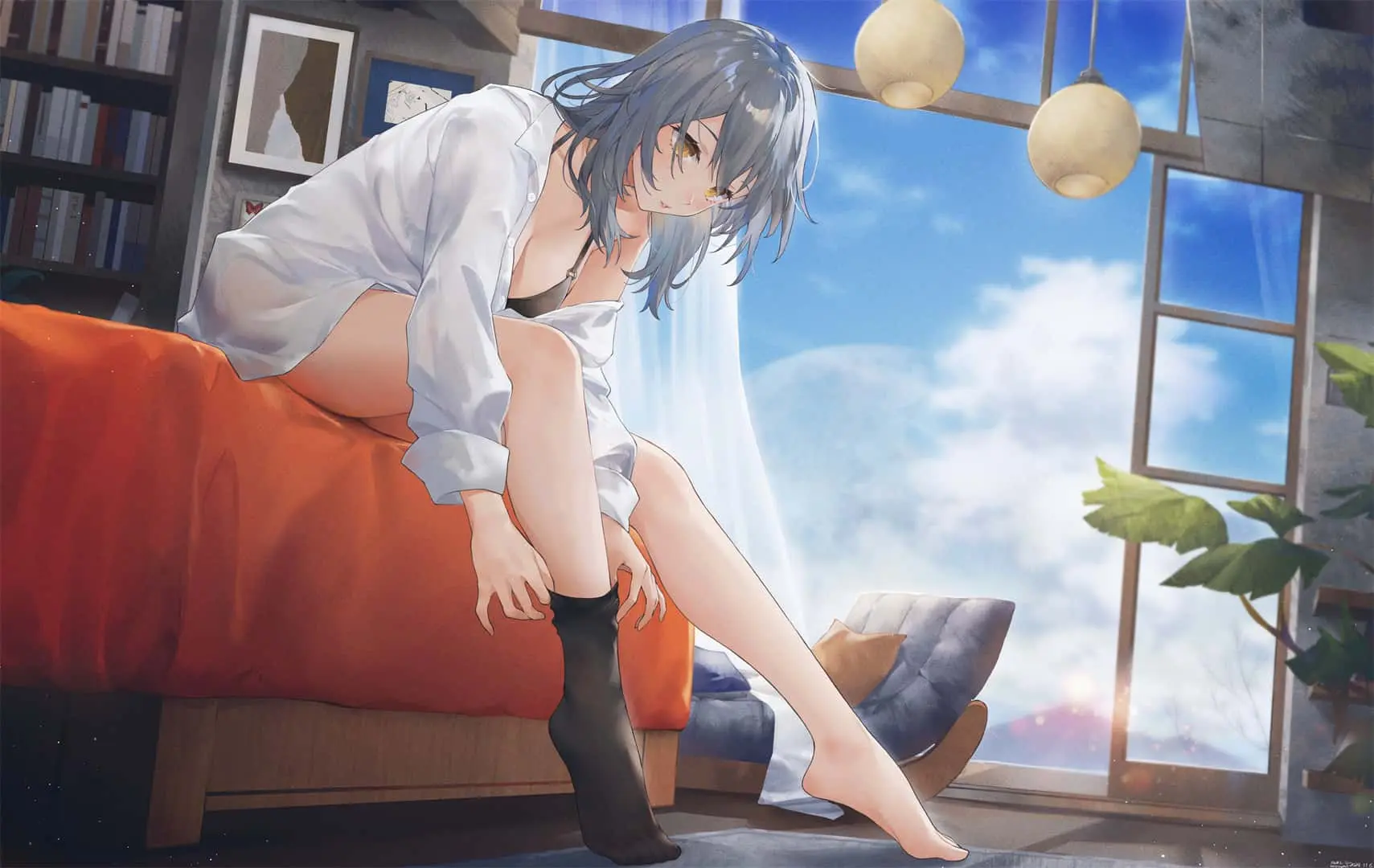 【动漫壁纸】绝区零 艾莲乔 碧蓝档案 仲正一花 砂狼白子运动服 星穹铁道 流萤 黑塔 插画美图推荐 手机壁纸-第16张