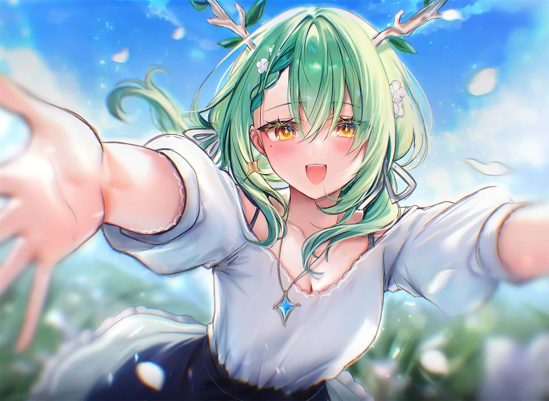【动漫壁纸】葬送的芙莉莲 芙莉莲 初音未来 星穹铁道 卡芙卡 知更鸟 碧蓝档案 早濑优香 插画美图推荐 手机壁纸-第13张