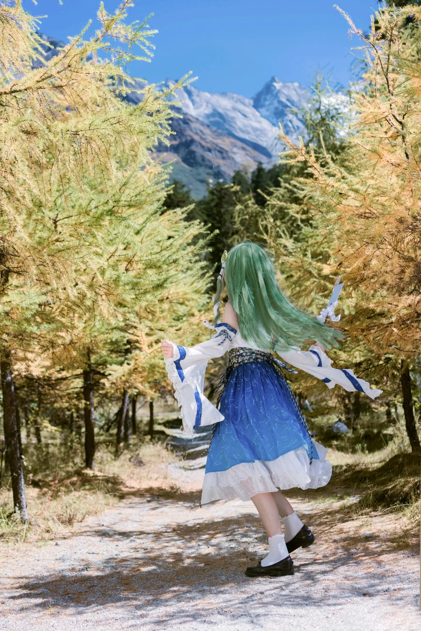 东方project 东风谷早苗cos @无风霖鹿 COSPLAY-第3张