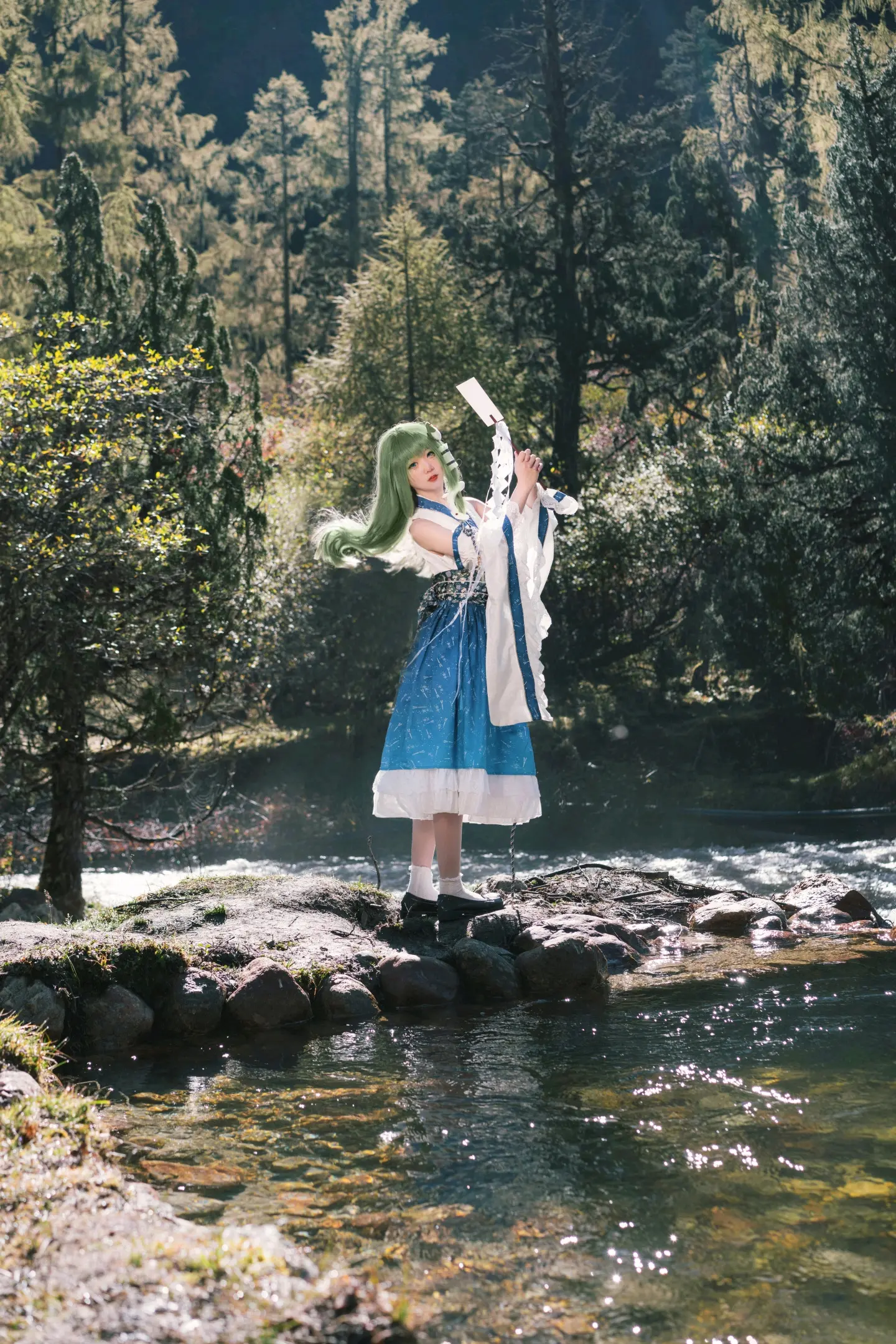 东方project 东风谷早苗cos @无风霖鹿 COSPLAY-第7张