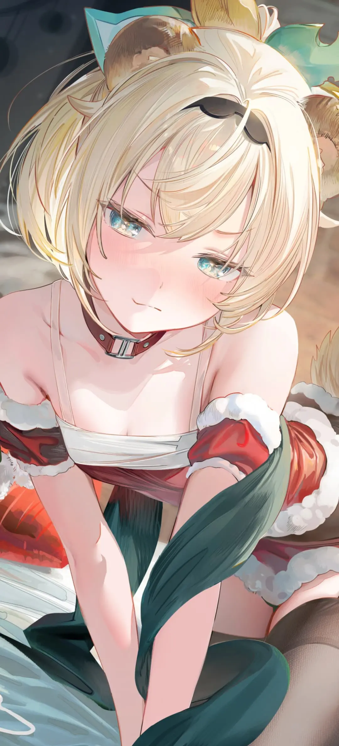 【动漫壁纸】兽耳小鲨鱼 原神 茜特菈莉 星穹铁道 花火 水手服 绝区零 星见雅 插画美图推荐-公众号小姨ai