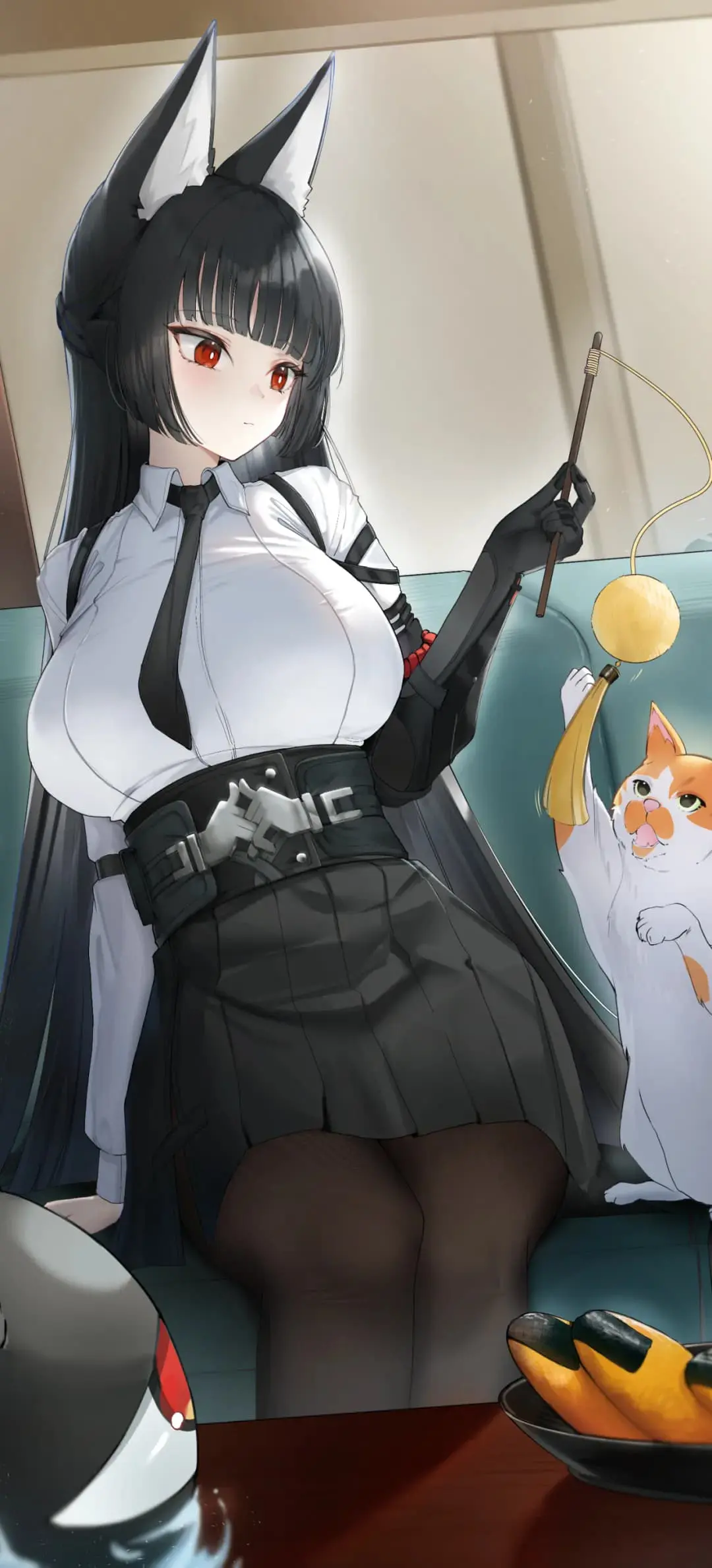 【动漫壁纸】星穹铁道 制服托帕 流萤 绝区零 星见雅 艾莲乔 原神 神里绫华 插画美图推荐 手机壁纸-第6张