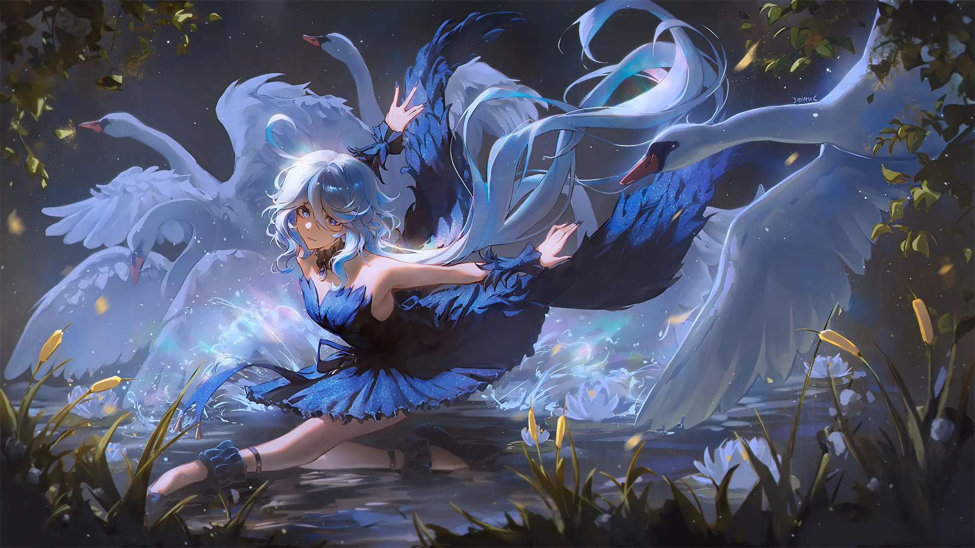 【动漫壁纸】星穹铁道 阮梅 碧蓝档案 早濑优香 原神 小草神 芙宁娜 绝区零 星见雅 插画美图推荐 手机壁纸-第15张