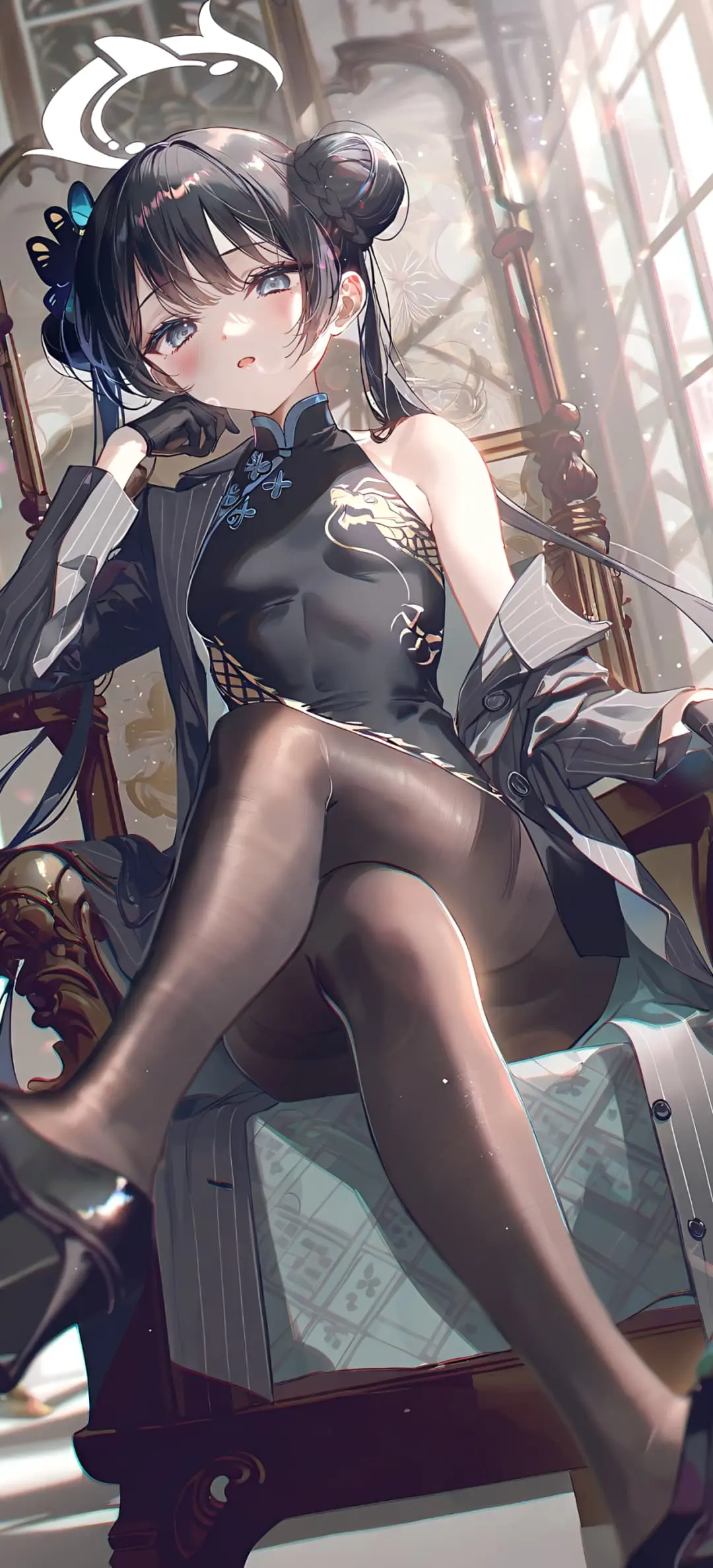 【动漫壁纸】星穹铁道 卡芙卡 托帕 碧蓝档案 妃咲 小鸟游星野 兽耳美少女 插画美图推荐 手机壁纸-第7张