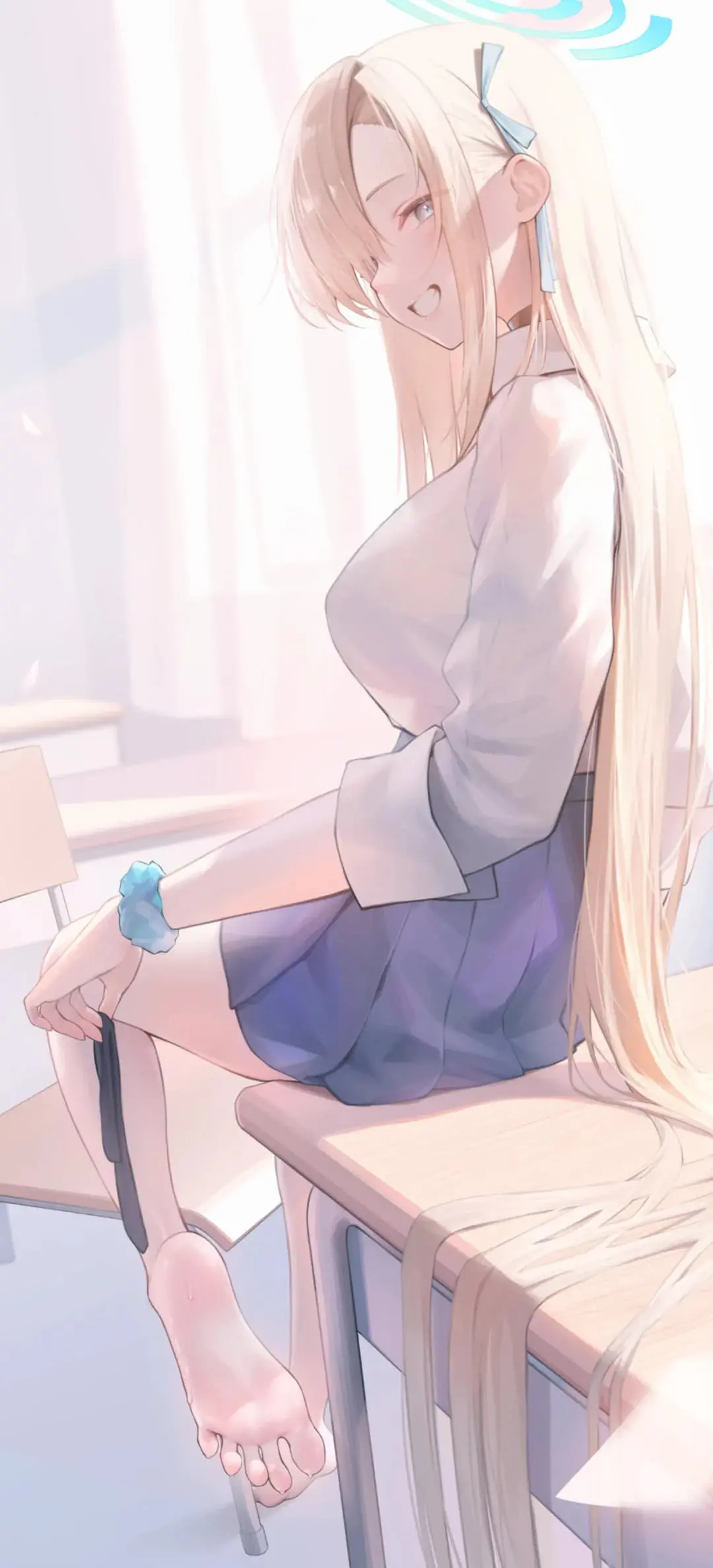 【动漫壁纸】马尾辫黄毛美少女 碧蓝档案 仲正一花 星穹铁道 阮梅 绝区零 玲 插画美图推荐 手机壁纸-第10张
