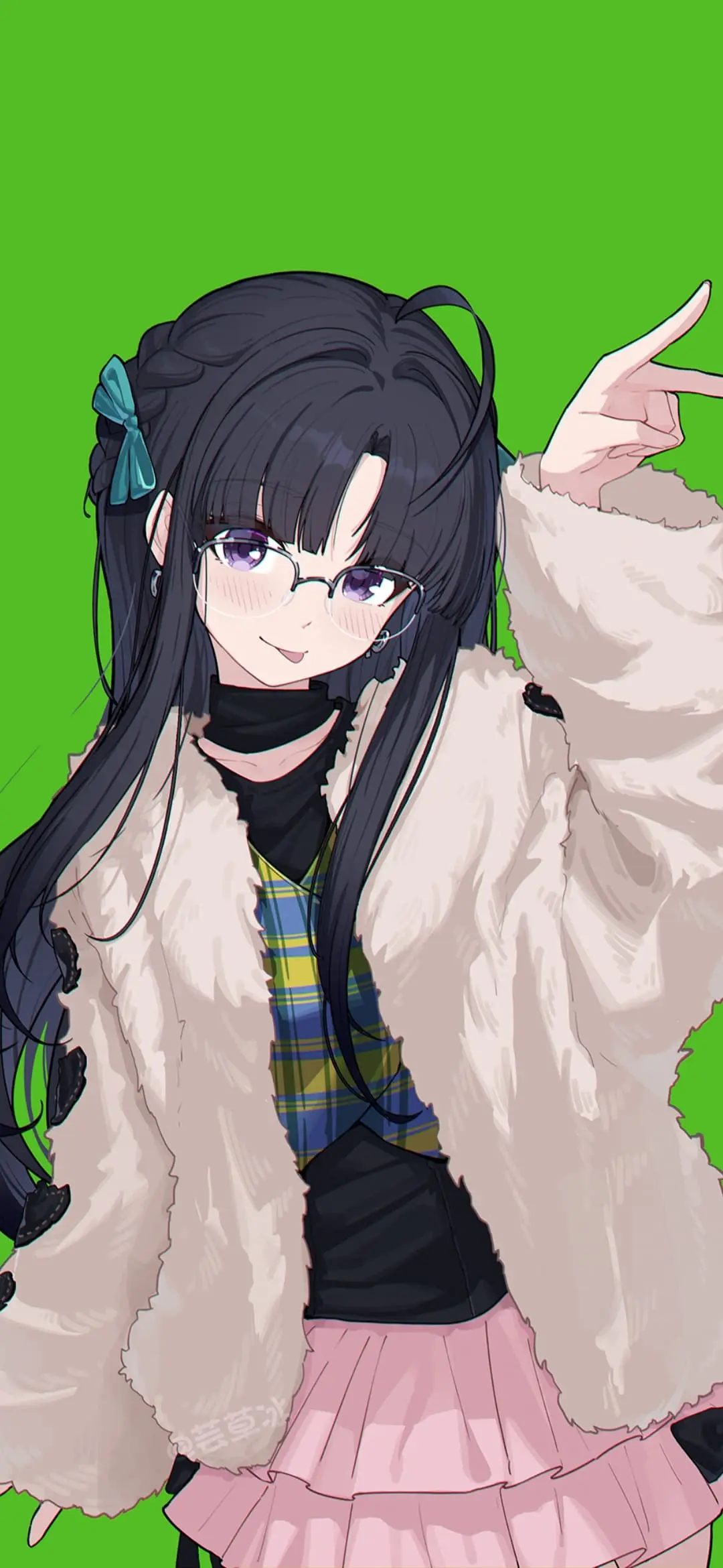 【动漫壁纸】虚拟主播 兽耳少女 碧蓝档案 笑面教授 杏山和纱 原神  胡桃 璃月 魈 插画美图推荐 手机壁纸-第4张