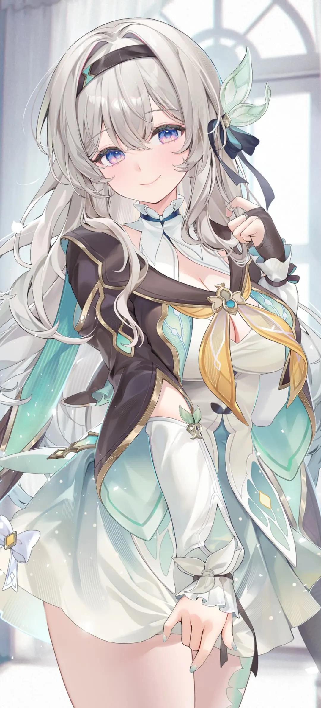 【动漫壁纸】原神 芙宁娜 碧蓝档案 调月莉音 绝区零 艾莲乔 初音未来 星穹铁道 流萤 插画美图推荐-公众号小姨ai