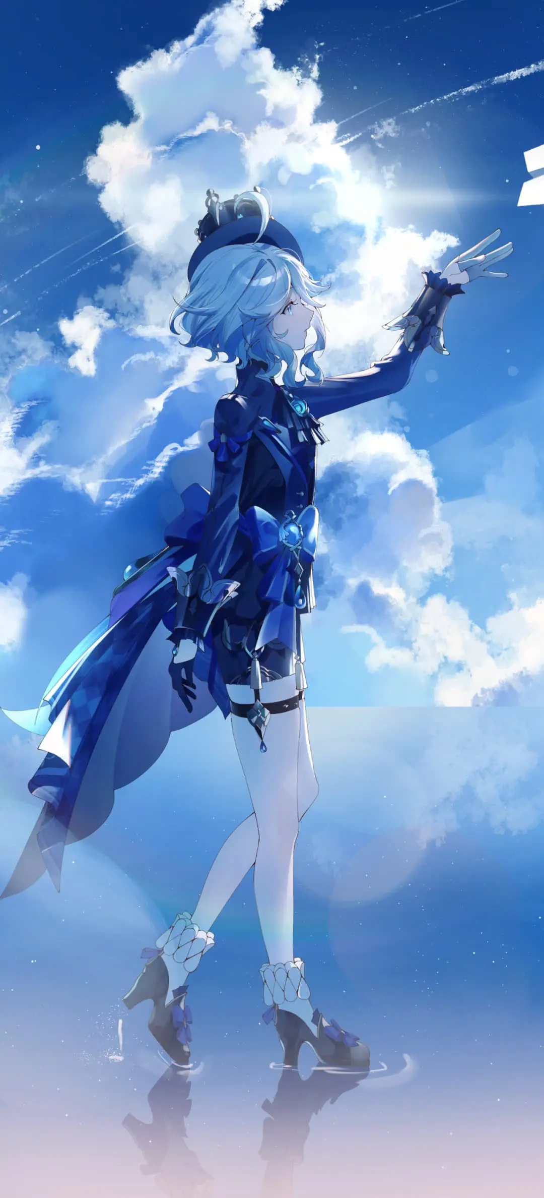 【动漫壁纸】原神 芙宁娜 碧蓝档案 调月莉音 绝区零 艾莲乔 初音未来 星穹铁道 流萤 插画美图推荐 手机壁纸-第10张