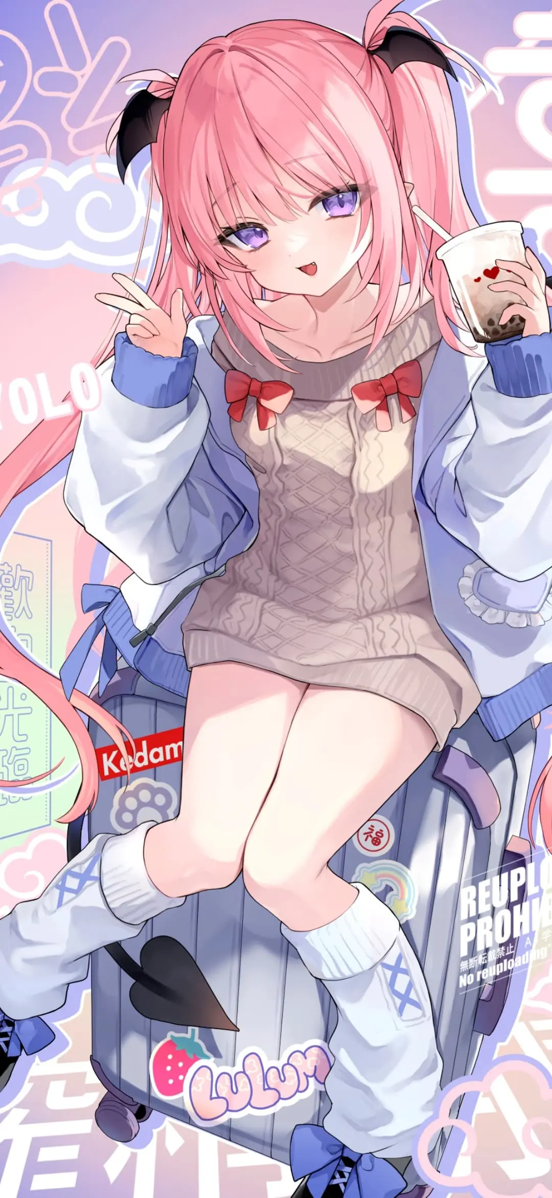 【动漫壁纸】星穹铁道 黑塔 阿格莱雅 原神 小胡桃 粉毛双马尾美少女 绝区零 艾莲乔 伊芙琳 插画美图推荐 手机壁纸-第8张