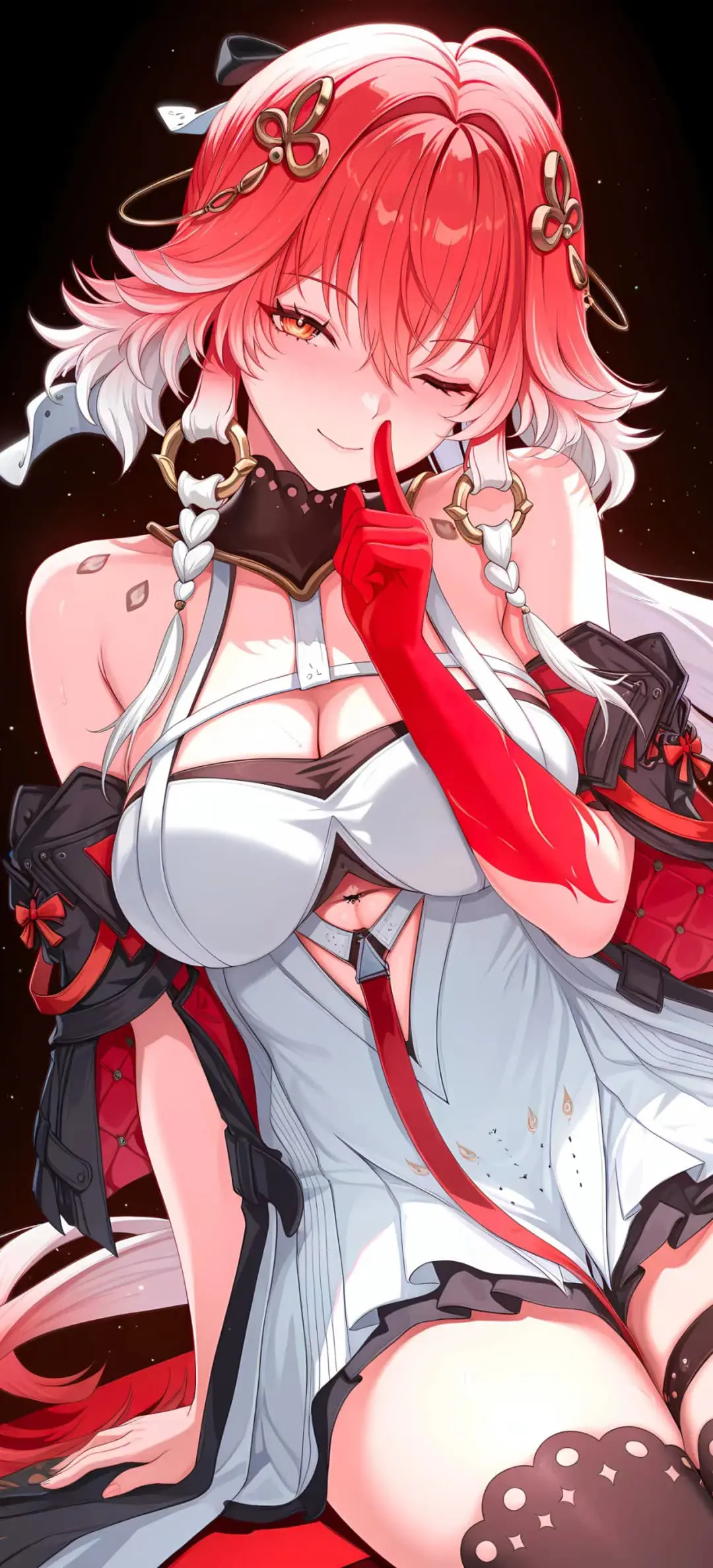 【动漫壁纸】原神 小胡桃 星穹铁道 大黑塔 绝区零 艾莲乔 碧蓝档案 早濑优香 插画美图推荐-公众号小姨ai