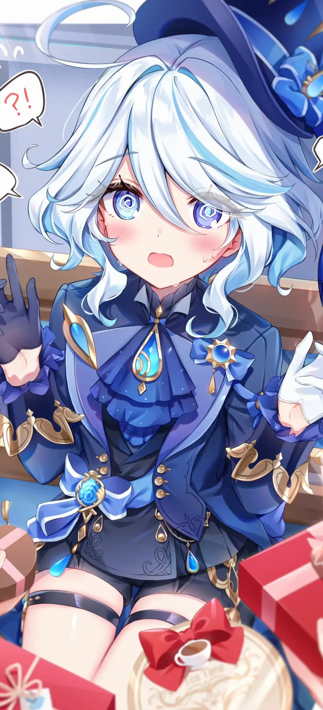 【动漫壁纸】星穹铁道 卡芙卡 碧蓝档案 砂狼白子 鸣潮 长离 绝区零 艾莲乔 原神 芙宁娜 插画美图推荐-公众号小姨ai