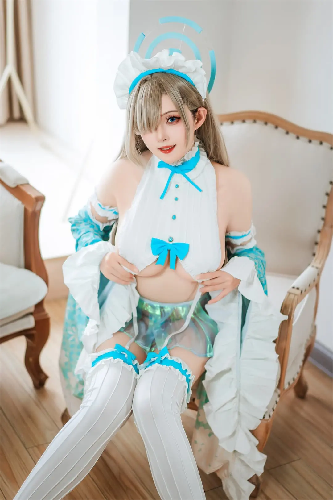 COS精选 蔚蓝档案 一之濑明日奈女仆同人@Natsuko夏夏子(共70张) COSPLAY-第2张