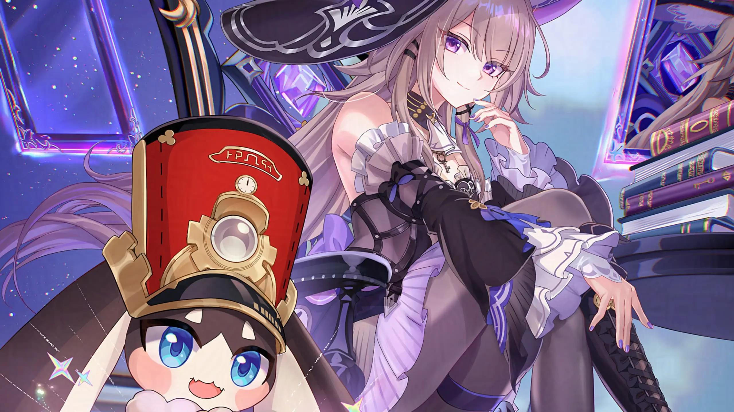 【动漫壁纸】绝区零 星见雅 初音未来 鸣潮 菲比 星穹铁道 黑塔 藿藿 砂金 原神 小胡桃 芙宁娜 插画美图推荐 手机壁纸-第12张