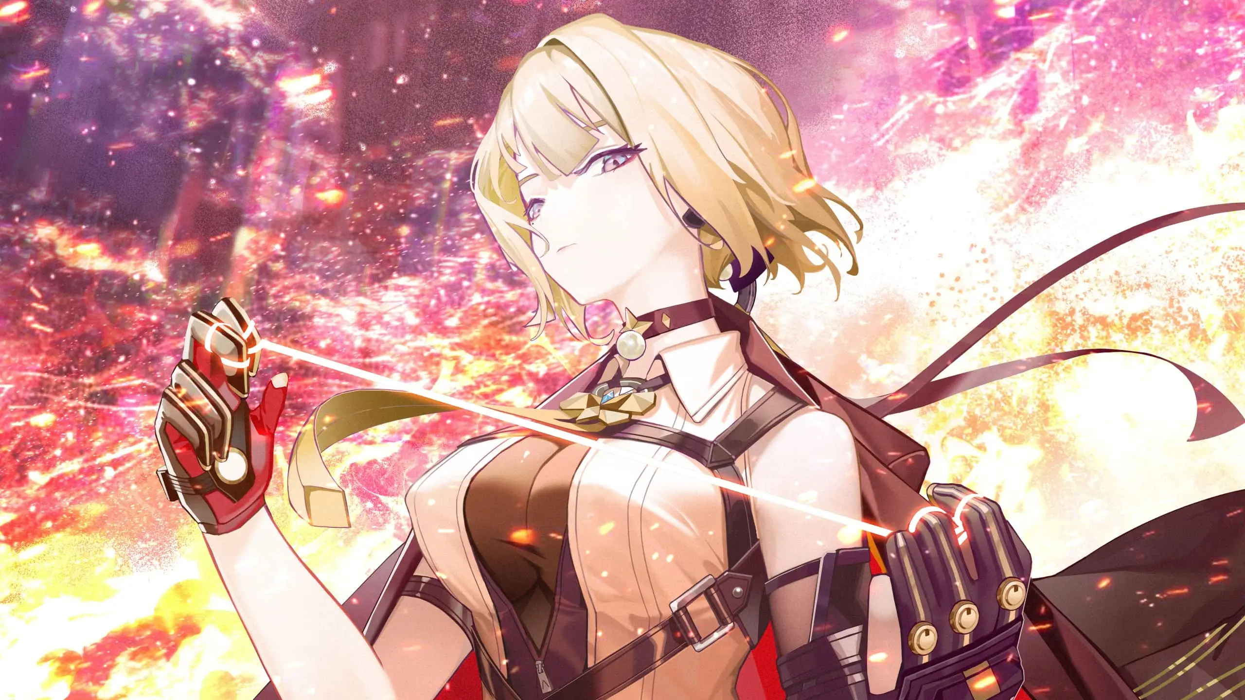 【动漫壁纸】明日方舟 管理员 鸣潮 菲比 绝区零 伊芙琳 星穹铁道 阿格莱雅 碧蓝档案 阿罗娜 圣园弥香 插画美图推荐 手机壁纸-第19张