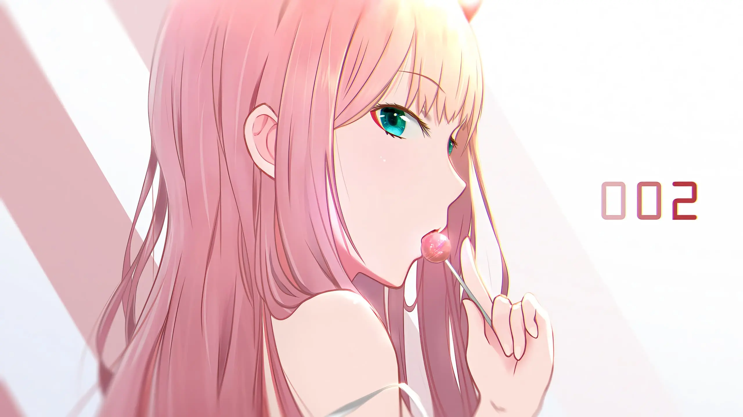 动漫壁纸 | DARLING in the FRANXX 02 蔚蓝档案 砂狼白子 星野 绝区零 耀嘉音 插画美图推荐 手机壁纸-第9张