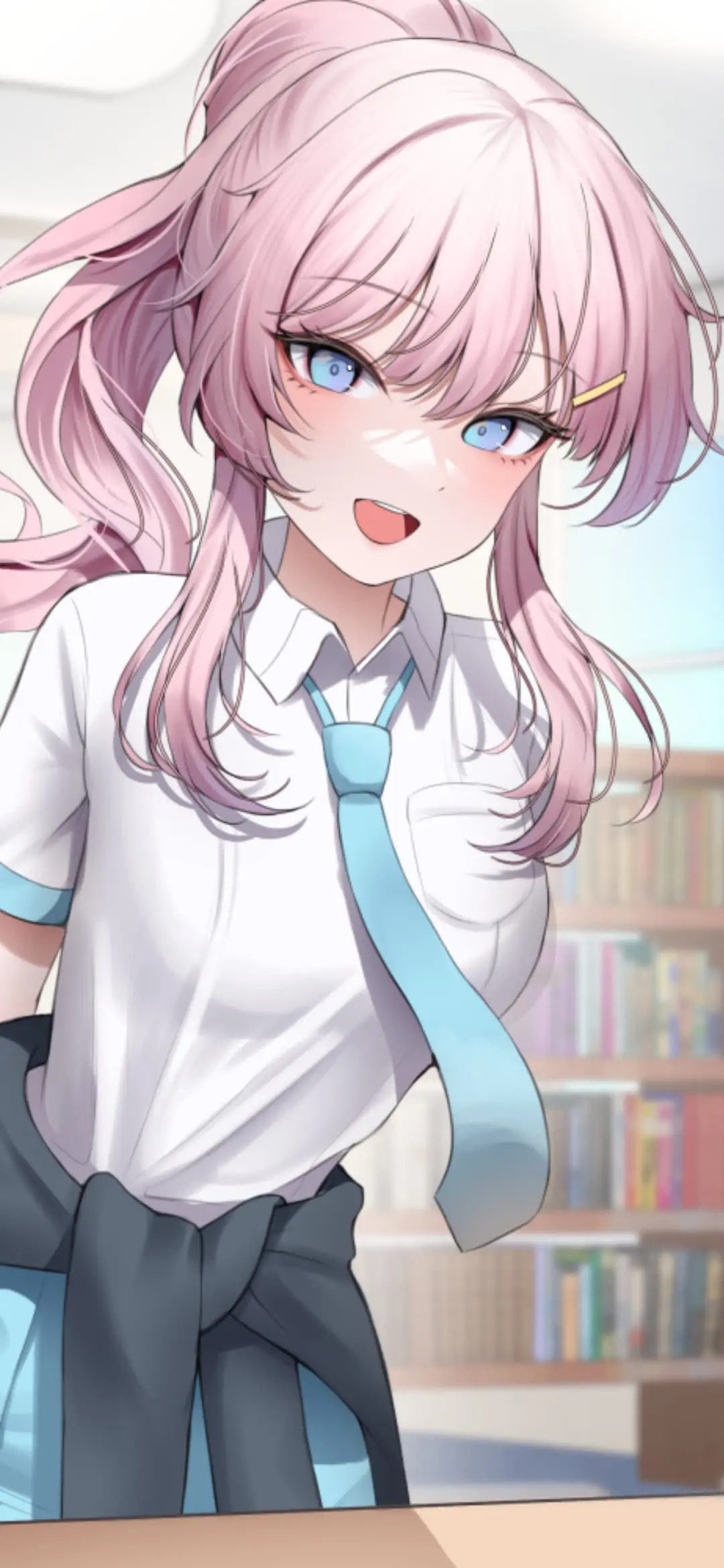 【动漫壁纸】初音未来 碧蓝档案 笑面教授 砂狼白子 鸣潮 菲比 绝区零 玲 原神 芙宁娜 插画美图推荐 手机壁纸-第10张