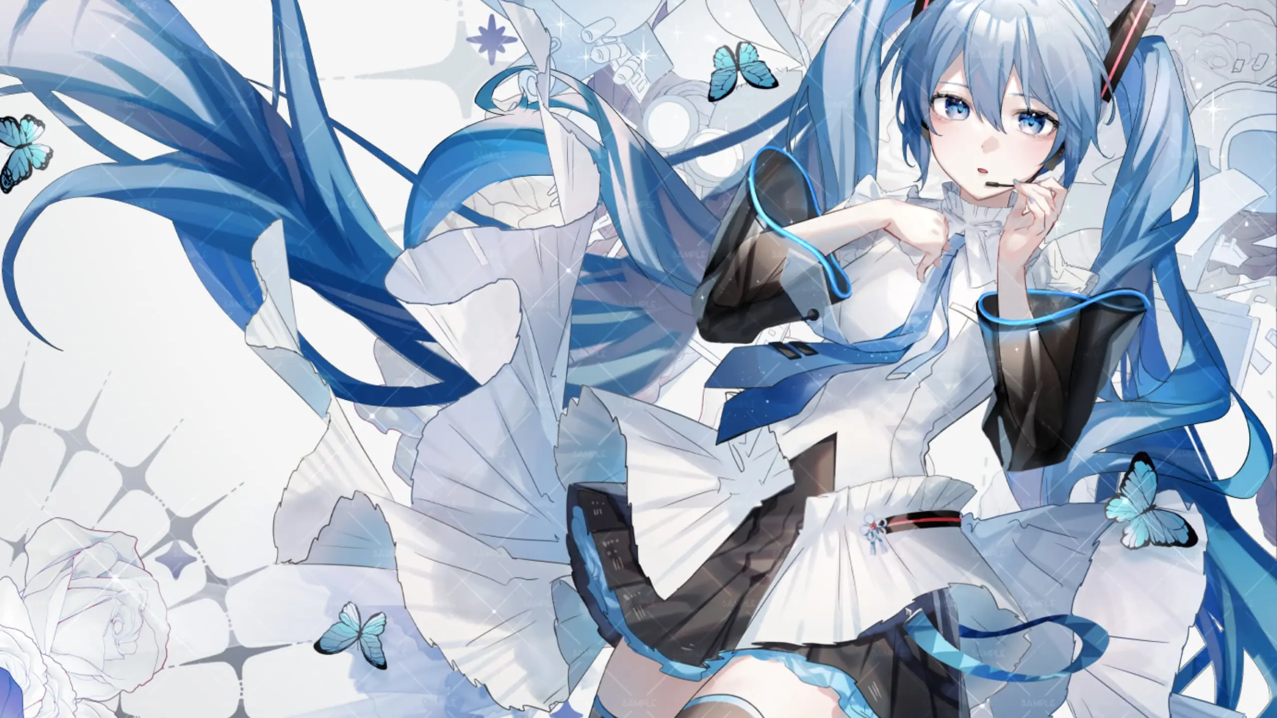 【动漫壁纸】初音未来 碧蓝档案 笑面教授 砂狼白子 鸣潮 菲比 绝区零 玲 原神 芙宁娜 插画美图推荐 手机壁纸-第15张