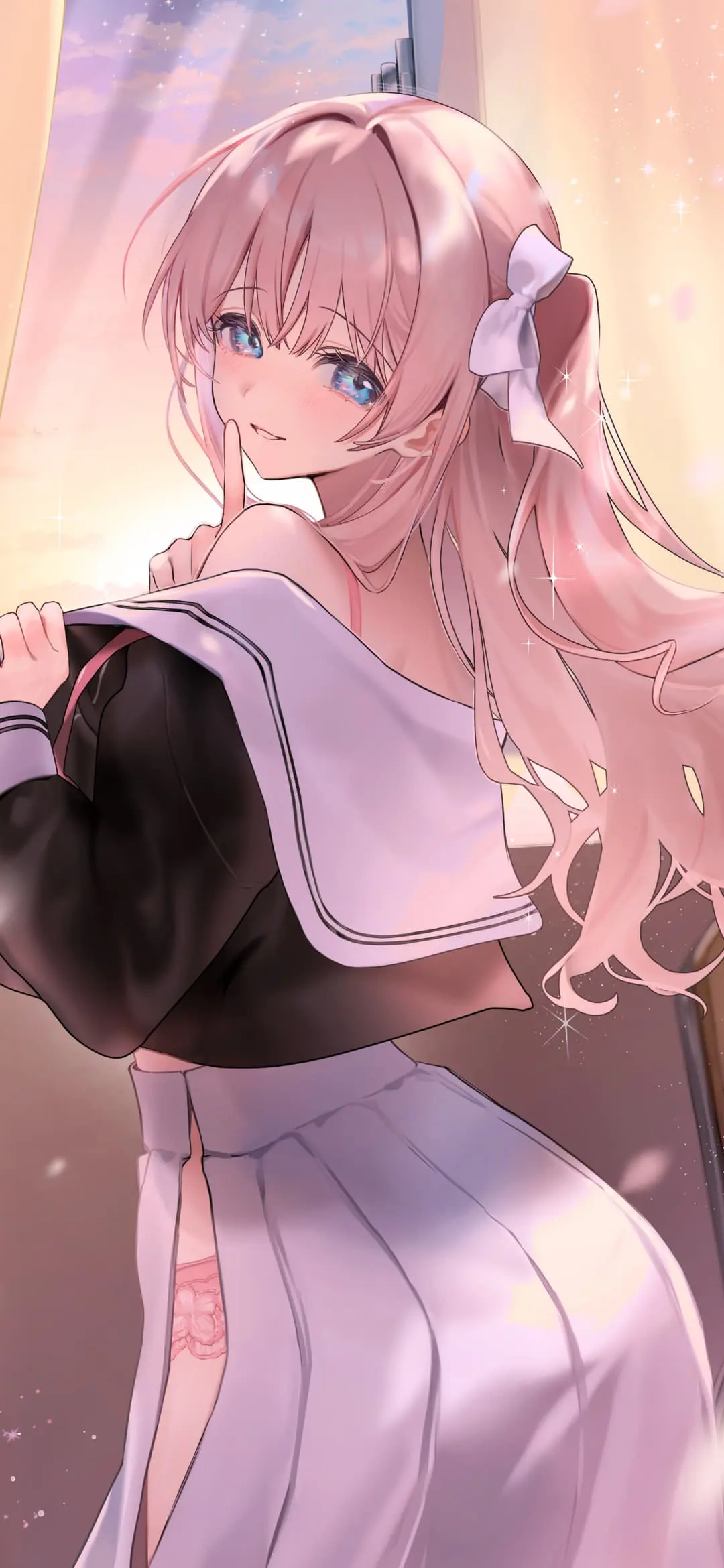 【插画美图】碧蓝档案 百合園セイア 兽耳可爱少女 星穹铁道 阿格莱雅 流萤 大黑塔 虚拟主播 夜见蕾娜 动漫壁纸推荐-公众号小姨ai