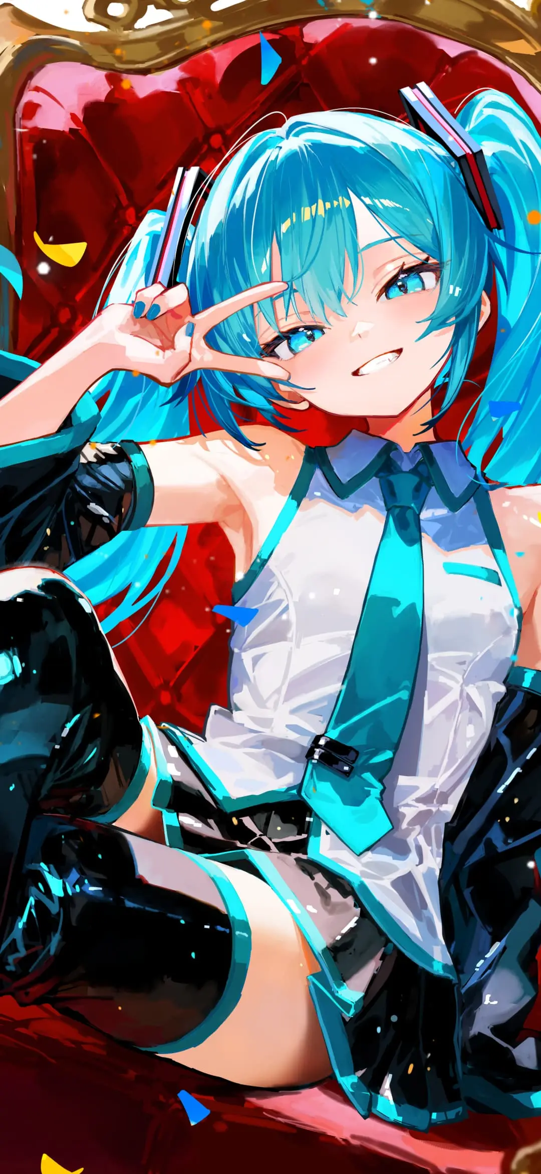【动漫壁纸】莉可莉丝 千束×泷奈 初音未来 兽耳美少女 蔚蓝档案 笑面教授  调月莉音 原神 卡齐娜 玛拉妮 插画美图推荐 手机壁纸-第9张
