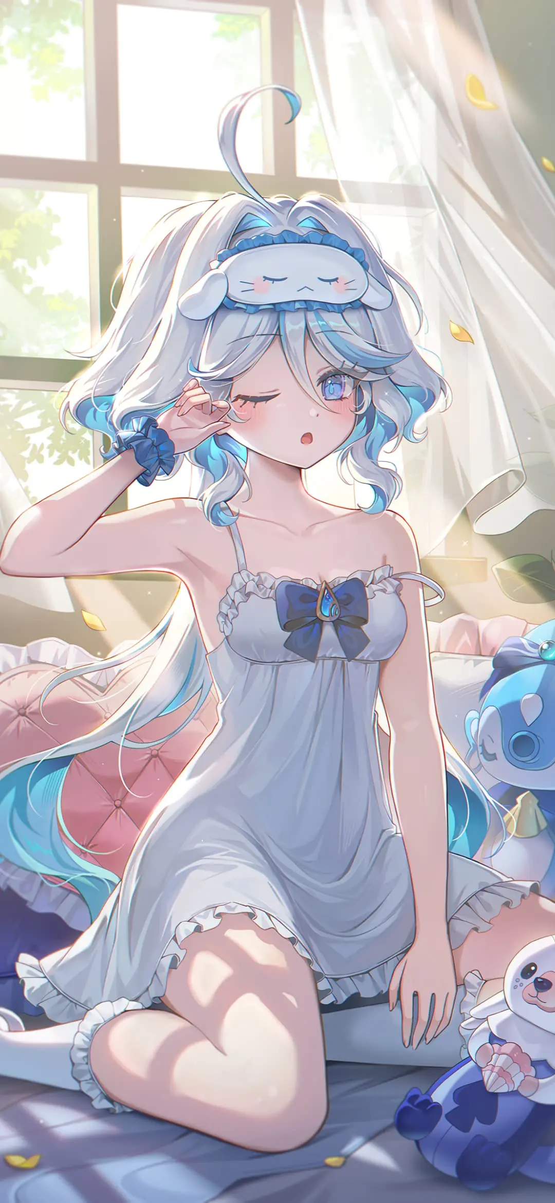 【动漫壁纸】 蔚蓝档案 朝顔ハナエ 原神 芙宁娜 初音未来 女仆美少女 笔芯~ 星穹铁道 卡芙卡 缇宝 鸣潮 菲比 插画美图推荐-公众号小姨ai
