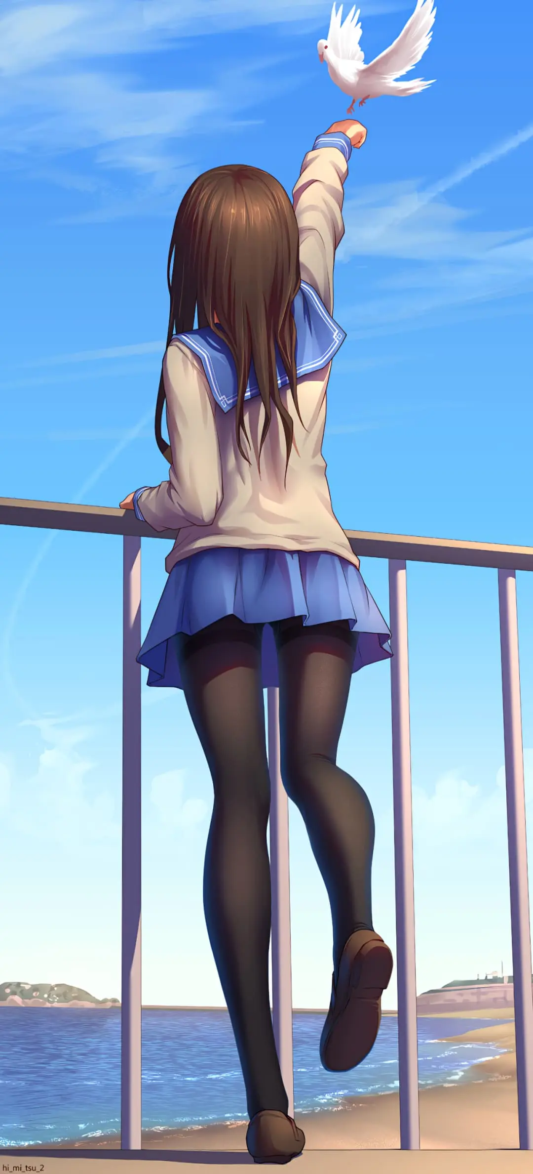 【动漫壁纸】蔚蓝档案  早濑优香 砂狼白子 孤独摇滚 小波奇 JK美少女 碧蓝档案 可畏 插画推荐 手机壁纸-第8张