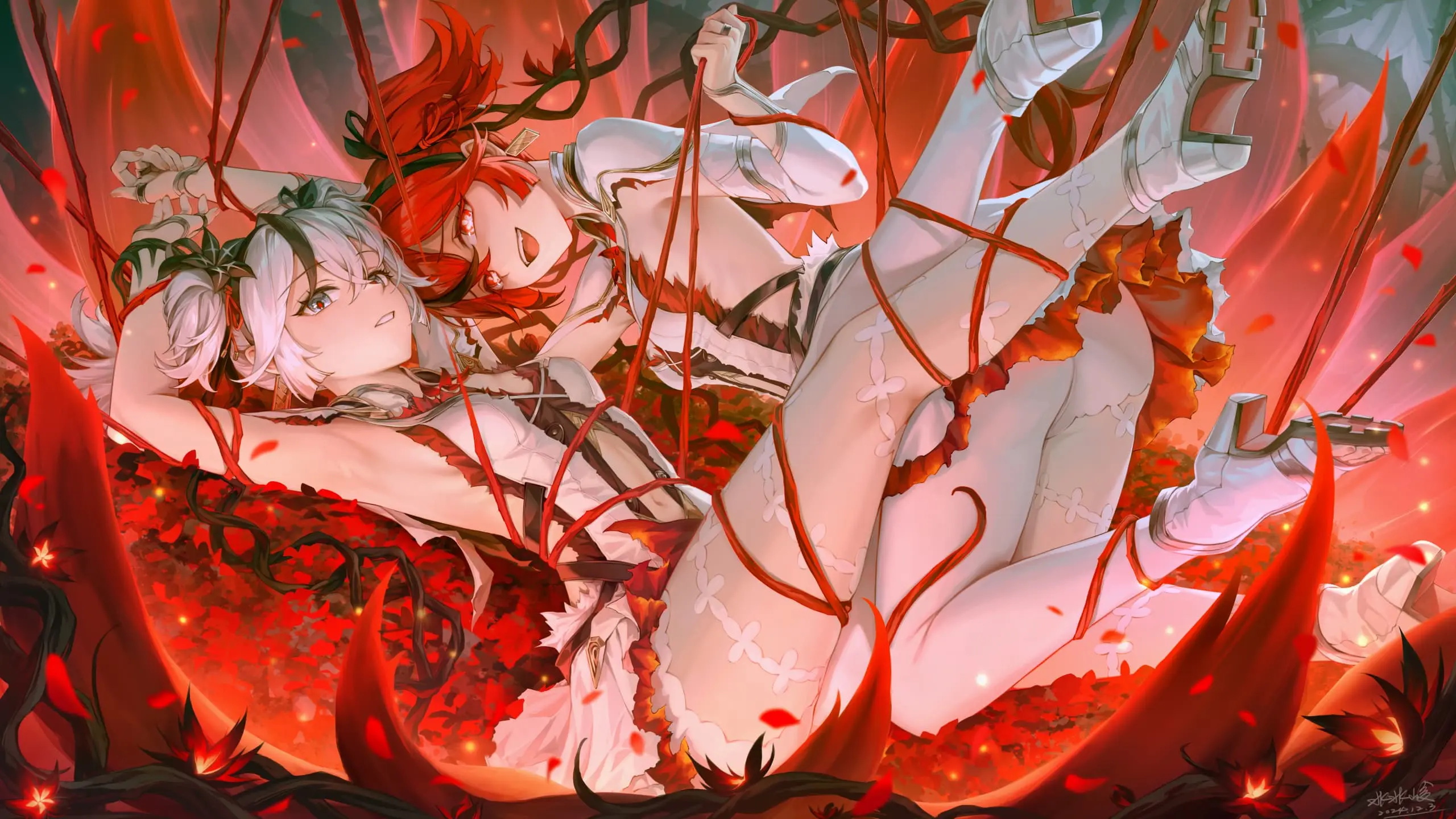 【动漫壁纸】绝区零 艾莲乔 耀嘉音 女仆美少女  星穹铁道 卡夫卡 花火 原神 胡桃 插画美图推荐 壁纸-第17张