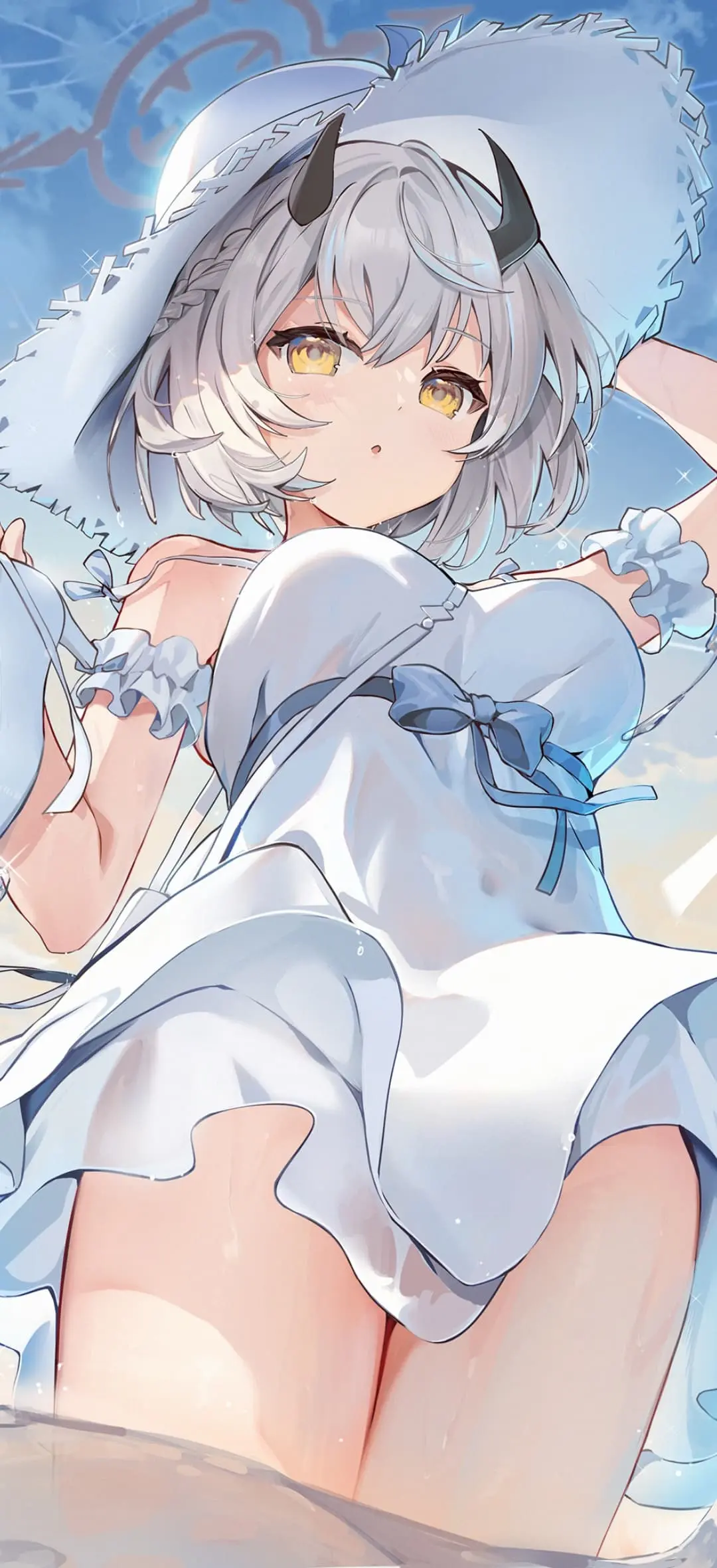 【动漫壁纸】鸣潮 菲比 芙露德莉斯 明日方舟 Mon3tr 原神 双马尾小胡桃 葬送的芙莉莲 插画美图推荐-公众号小姨ai