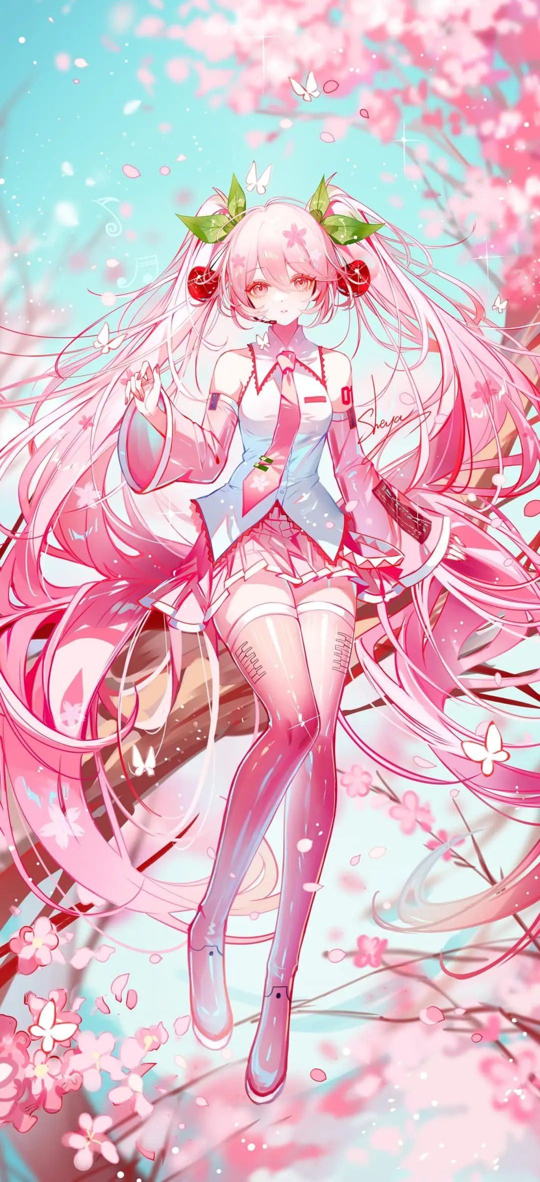 【动漫壁纸】星穹铁道 遐蝶 鸣潮 菲比 原神 瓦蕾莎 绝区零 耀嘉音 星见雅 原神 妮露 初音未来 插画美图推荐 手机壁纸-第10张