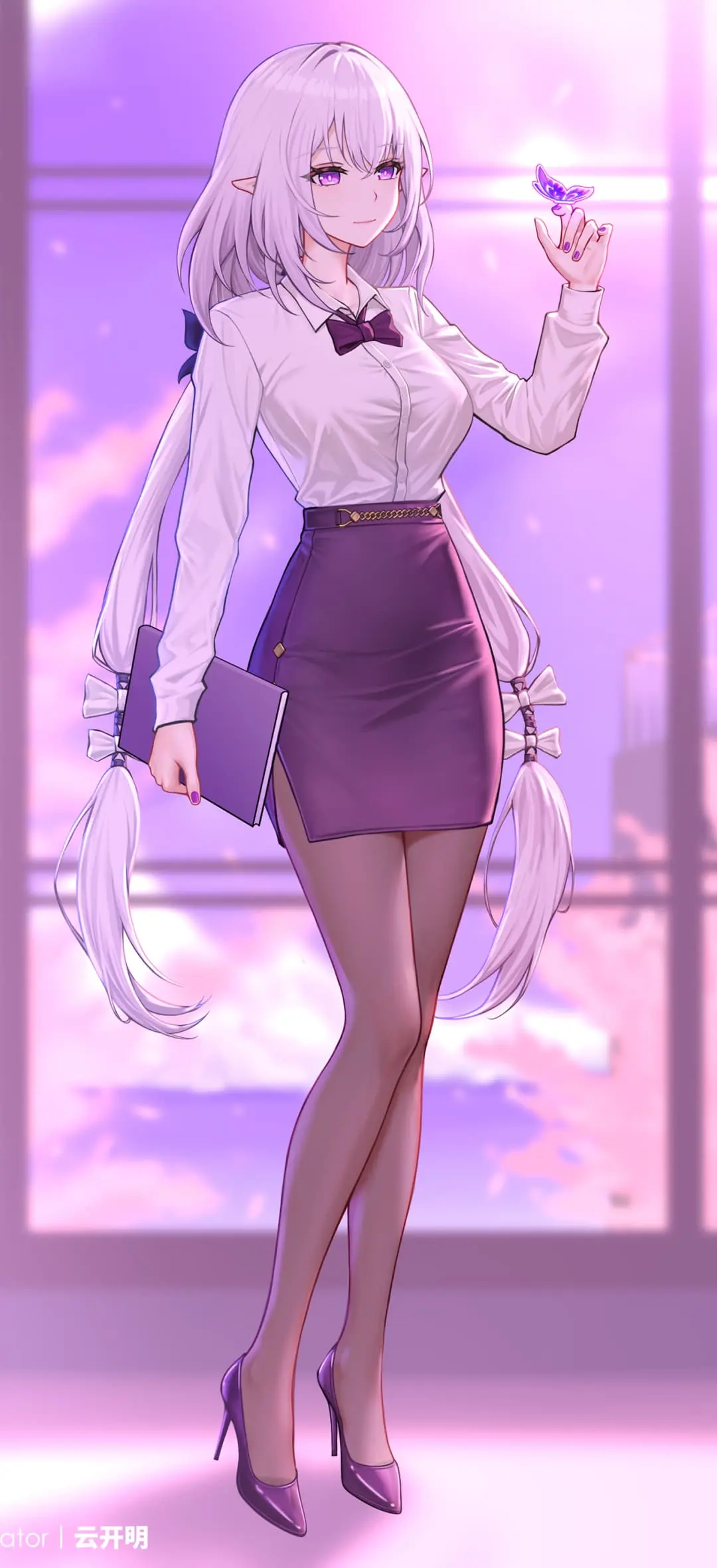 【动漫壁纸】星穹铁道 花火 鸣潮 长离 原神 梦见月瑞希 小胡桃 虚拟主播 猫又小粥 樱巫女 兽耳美少女 插画美图推荐 壁纸-第6张