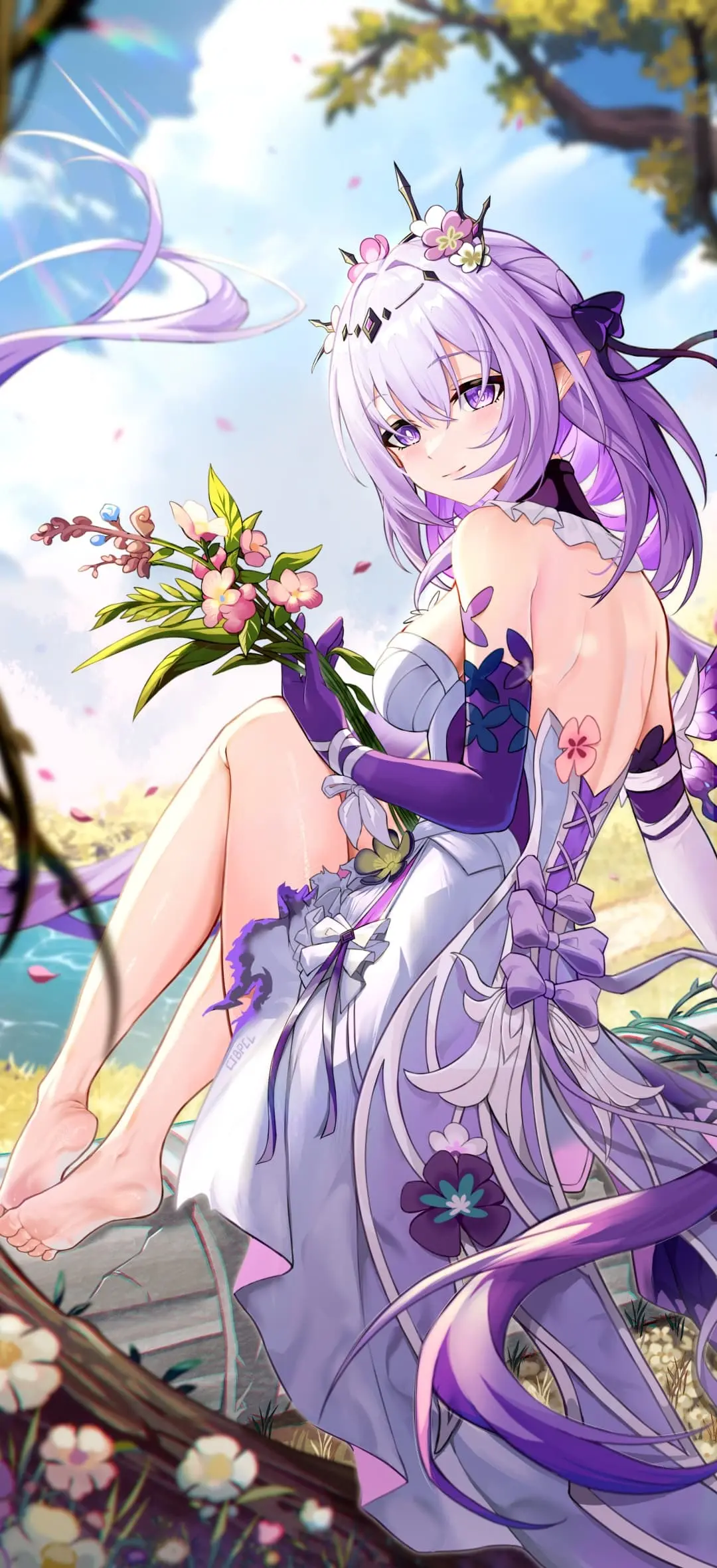 【动漫壁纸】星穹铁道 花火 鸣潮 长离 原神 梦见月瑞希 小胡桃 虚拟主播 猫又小粥 樱巫女 兽耳美少女 插画美图推荐 壁纸-第16张