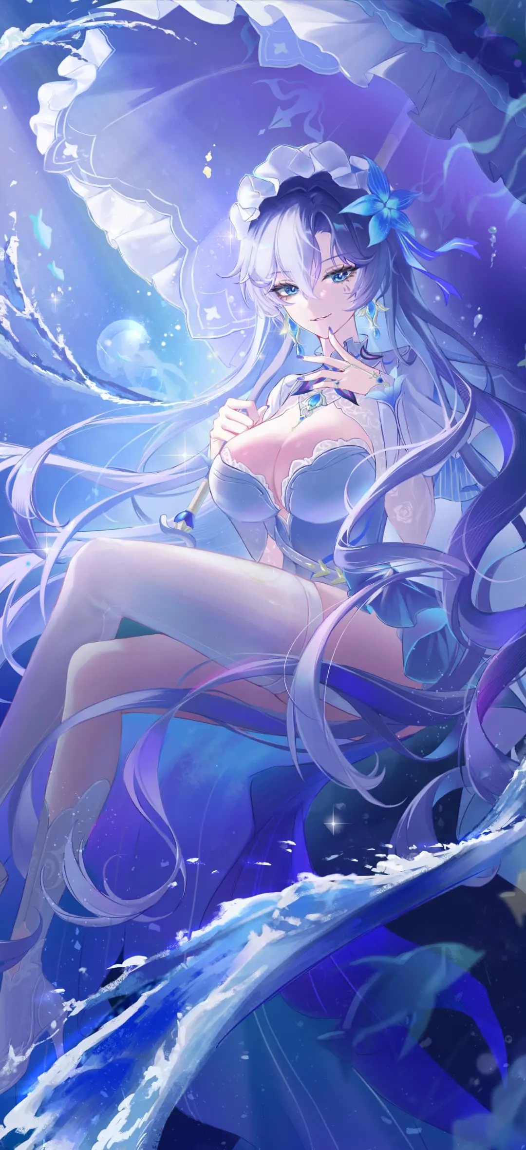 【动漫壁纸】绝区零 伊芙琳 银发女仆 初音未来 星穹铁道 流萤 遐蝶 蔚蓝档案 早濑优香 教室趴在课桌上的女高 插画美图推荐 壁纸-第11张