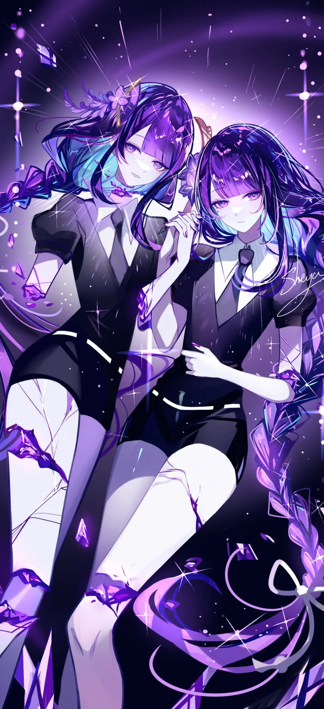 【动漫壁纸】明日方舟 阿米娅 特蕾西娅 短发女高美少女 蔚蓝档案 圣园未花 星穹铁道 遐蝶 流萤 插画美图推荐 手机壁纸-第15张