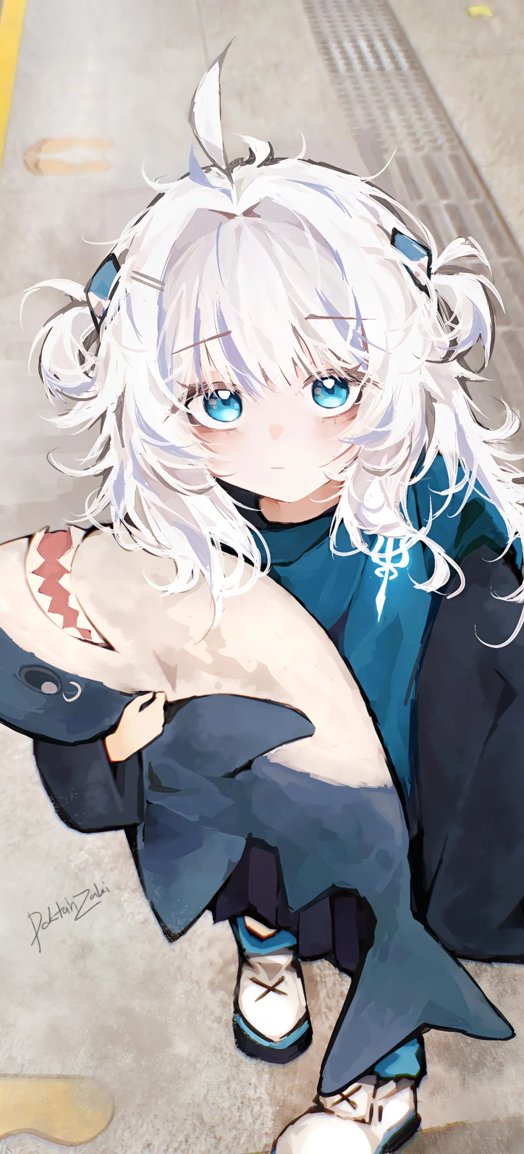 【动漫壁纸】蔚蓝档案 早濑优香 妃咲 虚拟主播 塞萊希·法娜 初音未来 小鲨鱼 插画美图推荐 手机壁纸-第8张