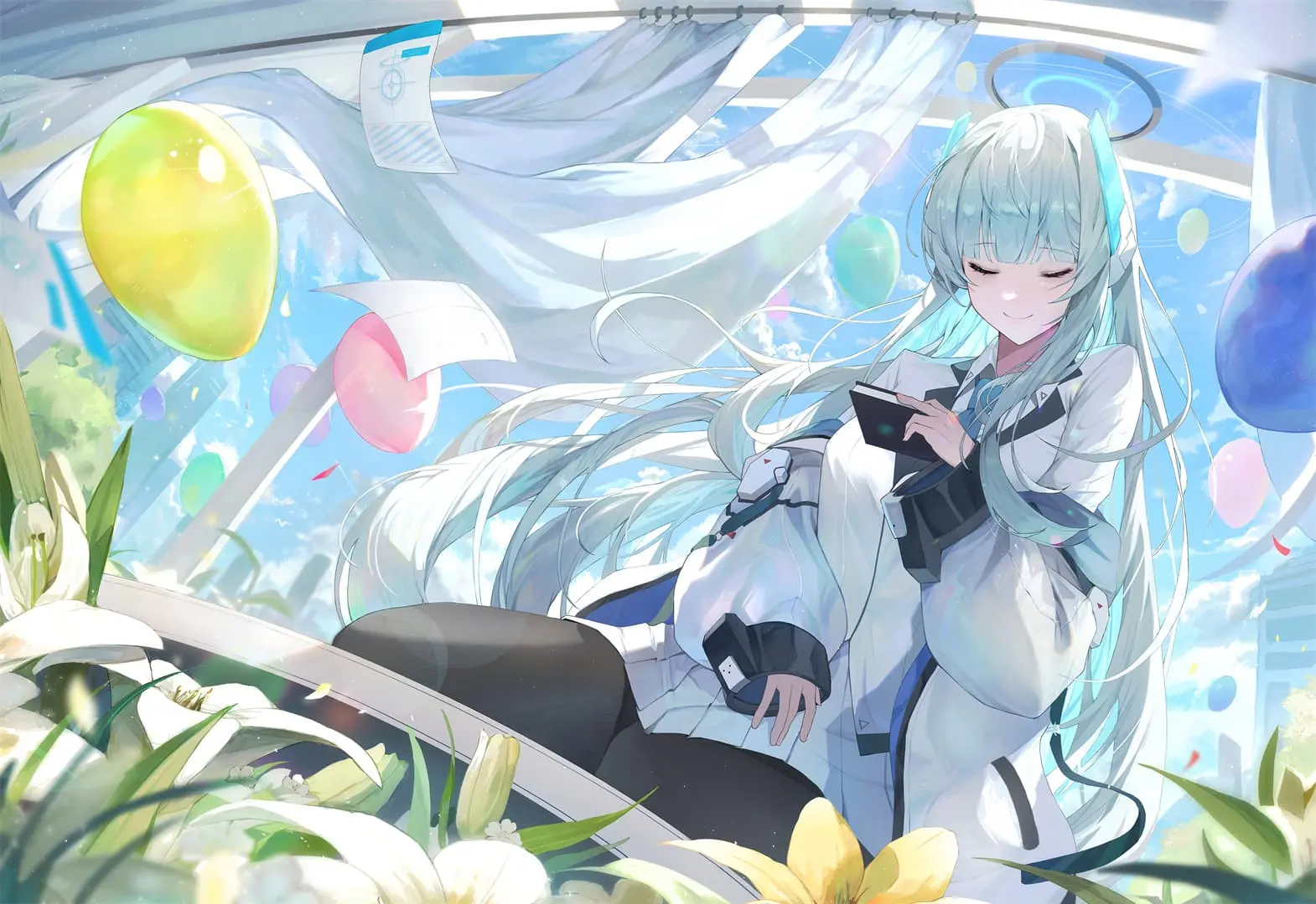 【动漫壁纸】蔚蓝档案 早濑优香 妃咲 虚拟主播 塞萊希·法娜 初音未来 小鲨鱼 插画美图推荐 手机壁纸-第15张