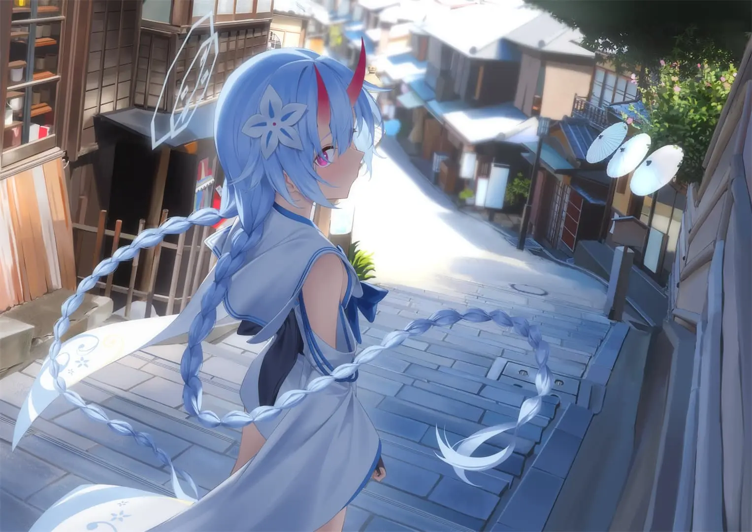 【动漫壁纸】蔚蓝档案 早濑优香 妃咲 虚拟主播 塞萊希·法娜 初音未来 小鲨鱼 插画美图推荐 手机壁纸-第18张