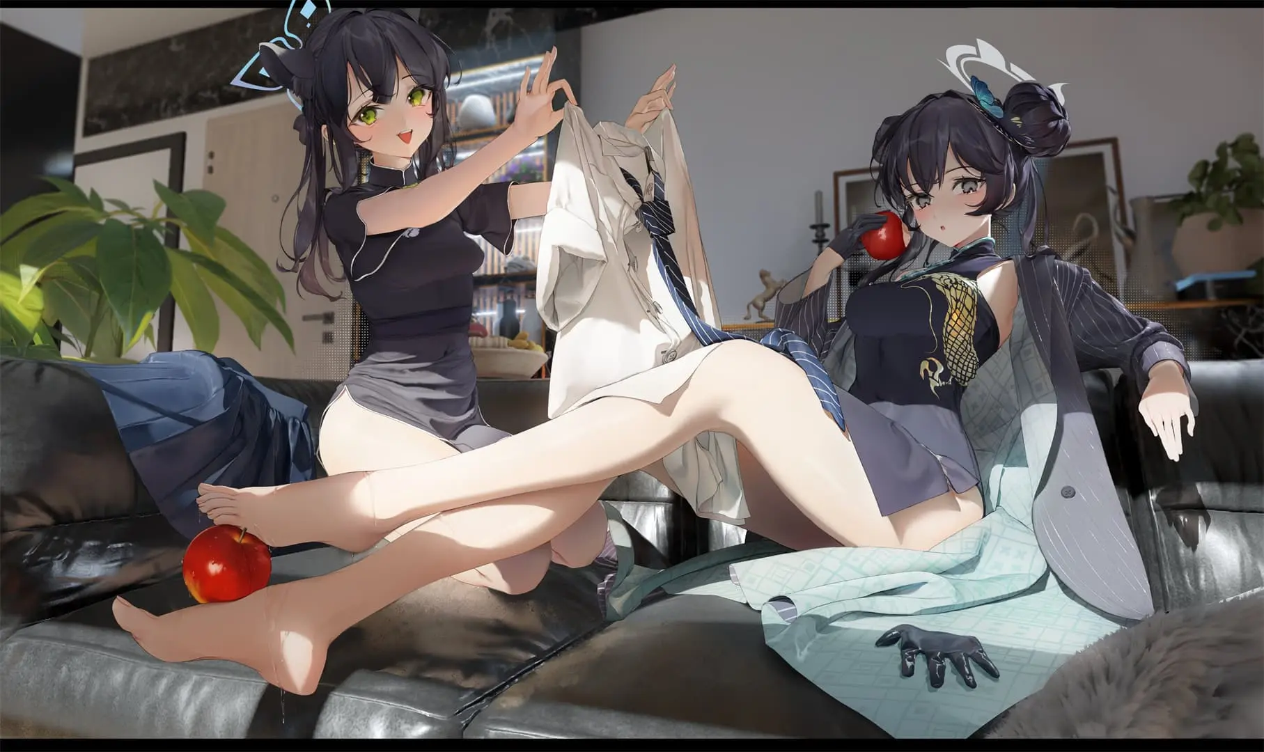 【动漫壁纸】蔚蓝档案 早濑优香 妃咲 虚拟主播 塞萊希·法娜 初音未来 小鲨鱼 插画美图推荐 手机壁纸-第19张